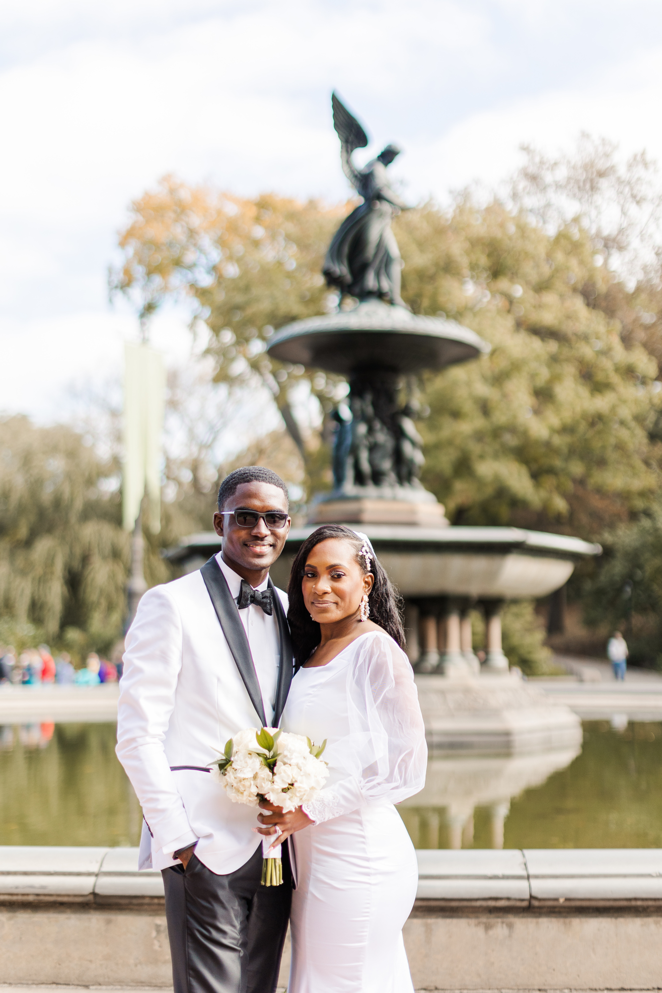 Amazing Central Park Wedding Photos on Cherry Hill in Fall