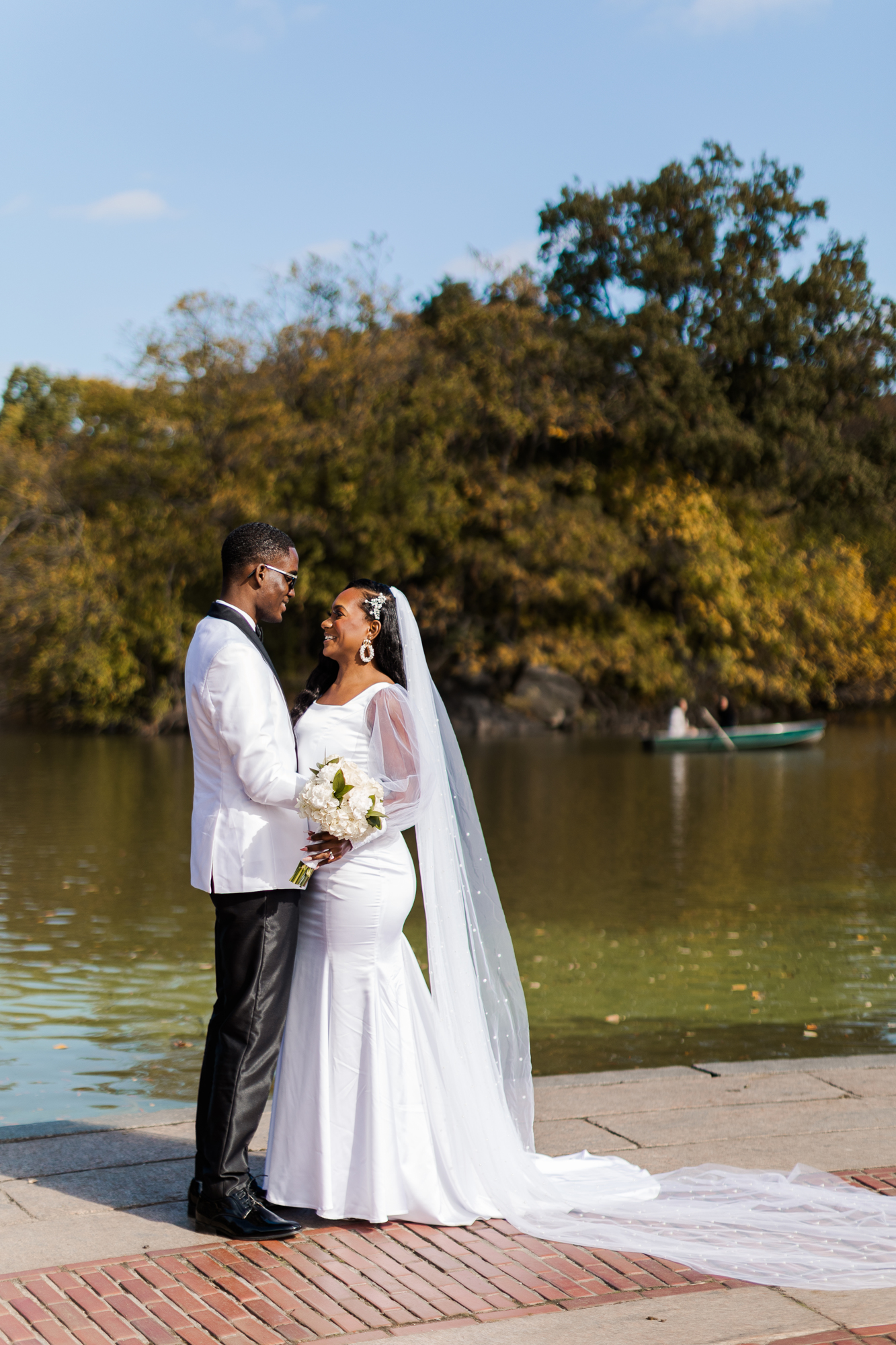 Fantastic Central Park Wedding Photos on Cherry Hill in Fall