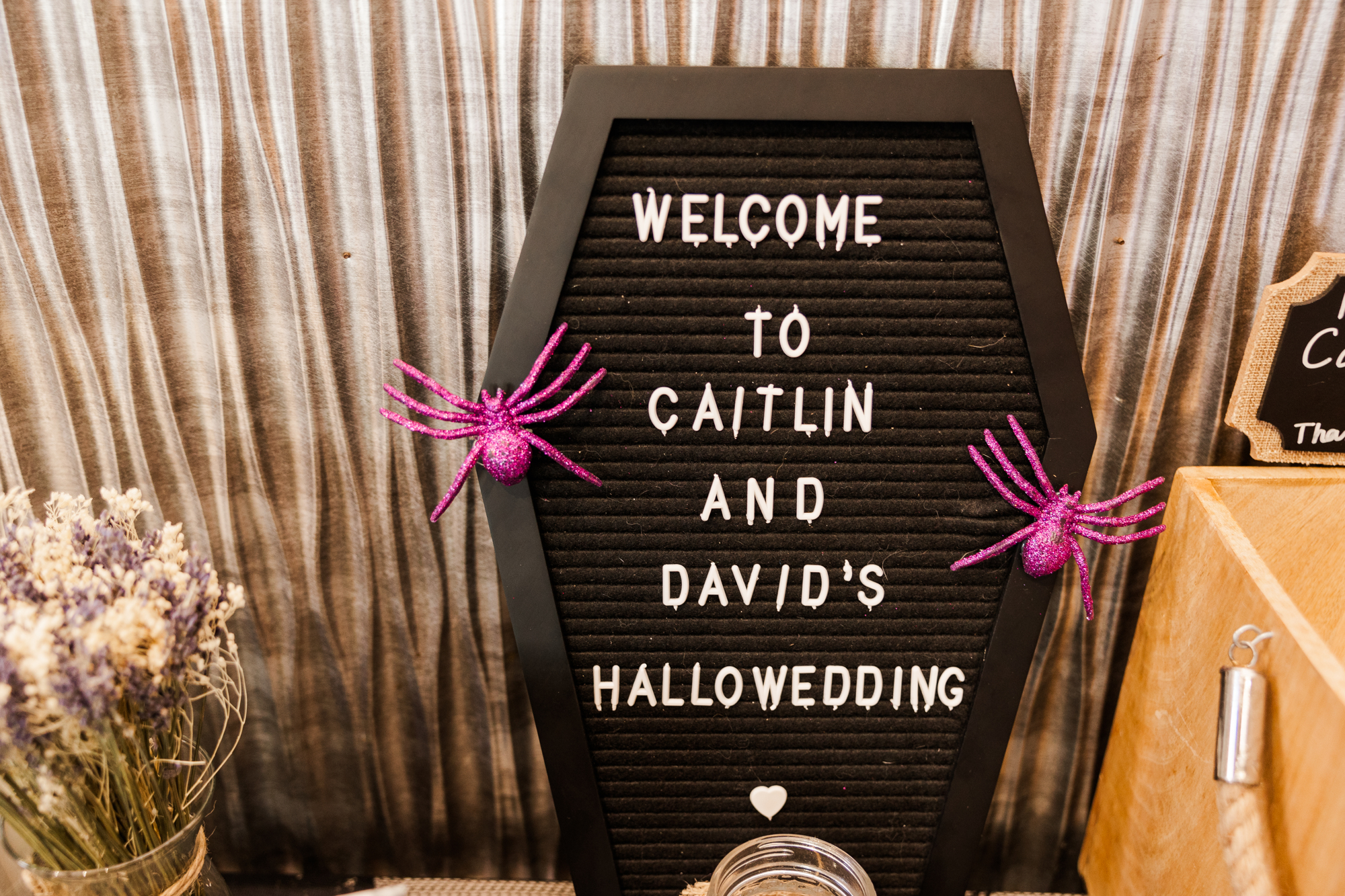 Fantastic Halloween Themed Loft Wedding Photos in DUMBO