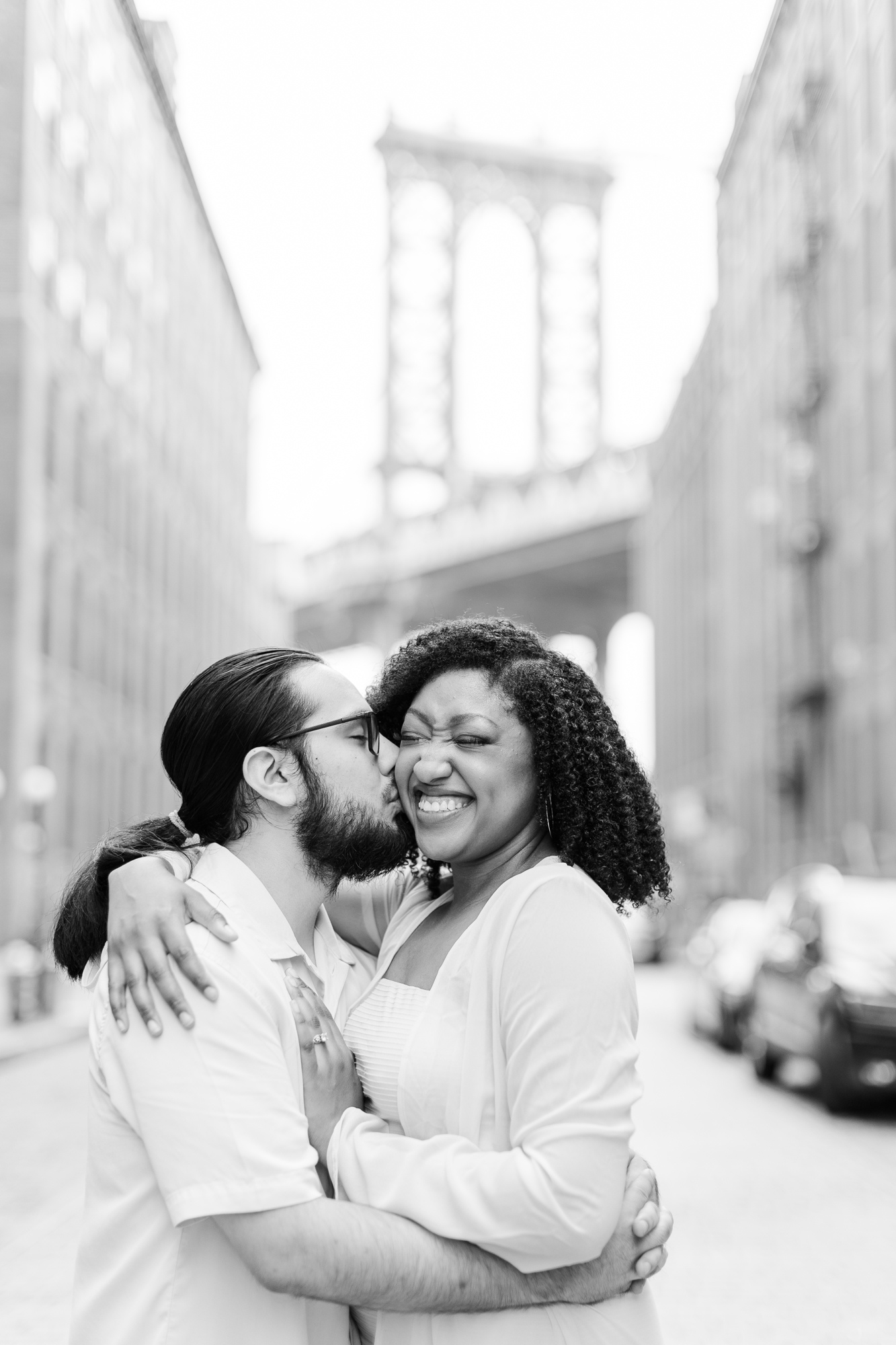 Dazzling Engagement Shoot on the Brooklyn Bridge
