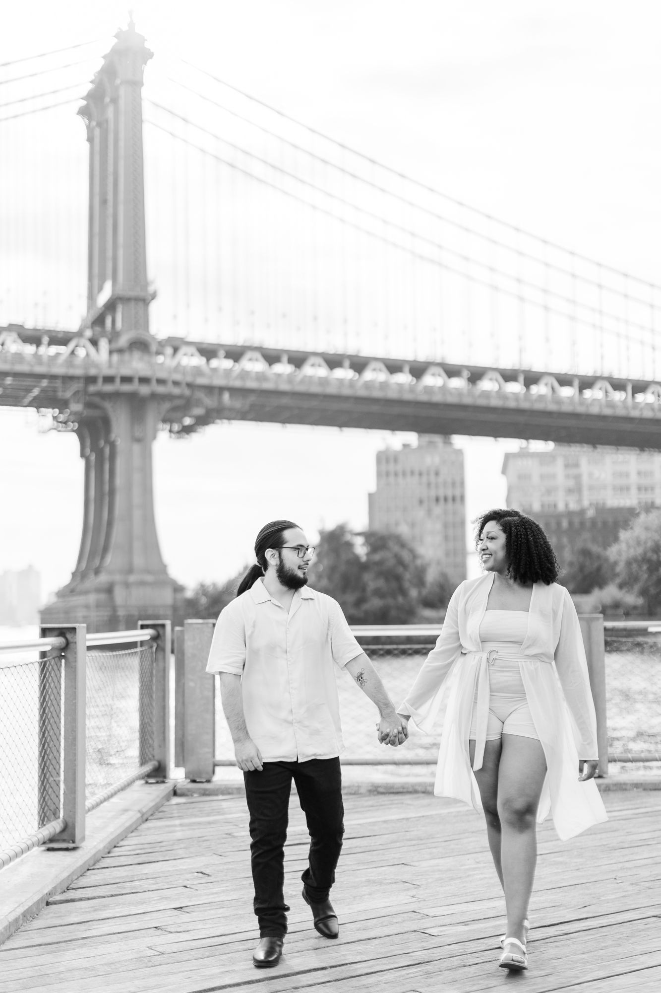 Sensational Engagement Shoot on the Brooklyn Bridge