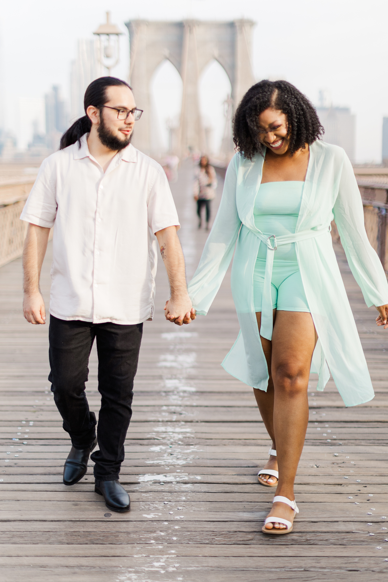 Whimsical Summer Engagement Photo Shoot in New York