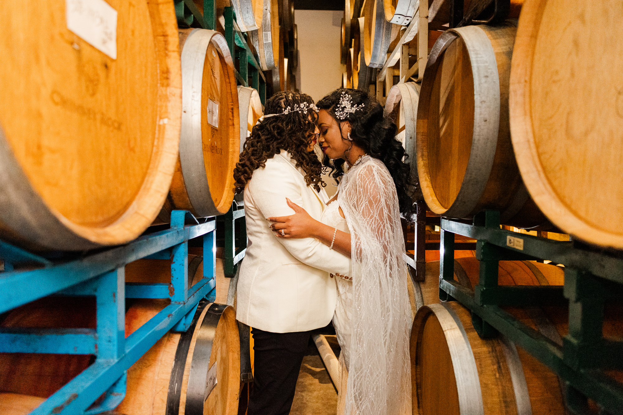 Intimate Autumn LGBT Wedding Photos at The Brooklyn Winery
