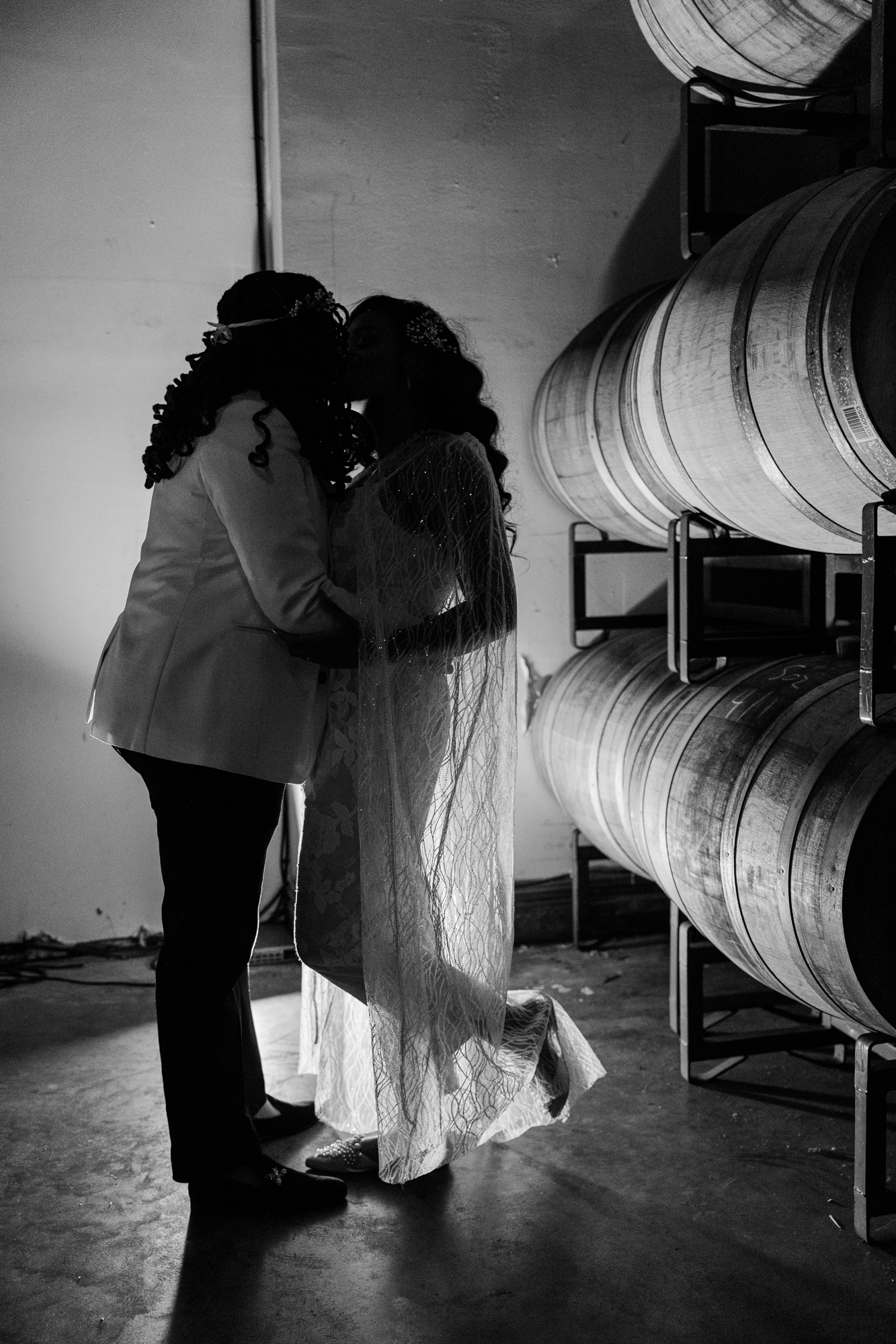 Cinematic Autumn LGBT Wedding Photos at The Brooklyn Winery