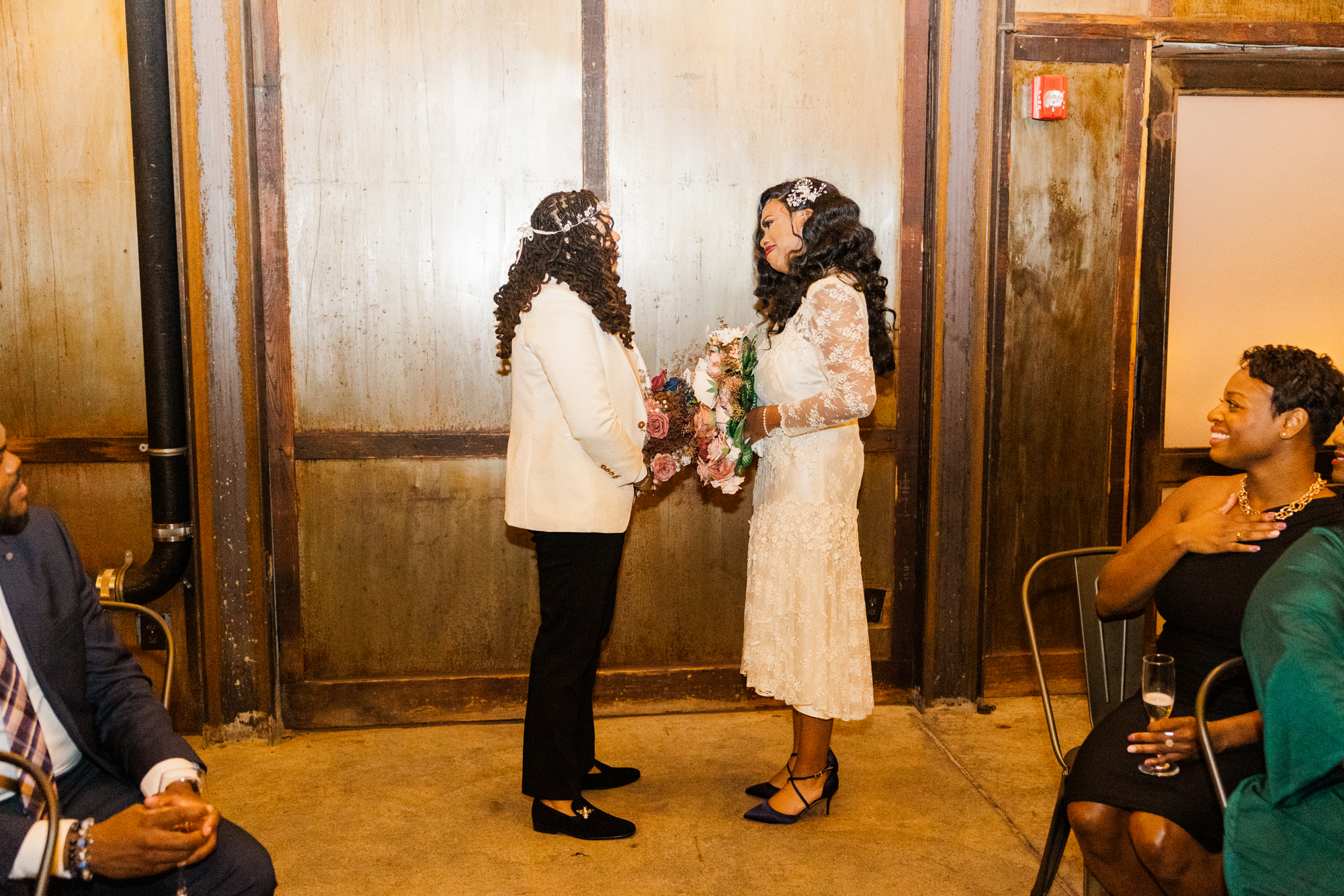Wonderful LGBT Brooklyn Winery Wedding Photos in Fall