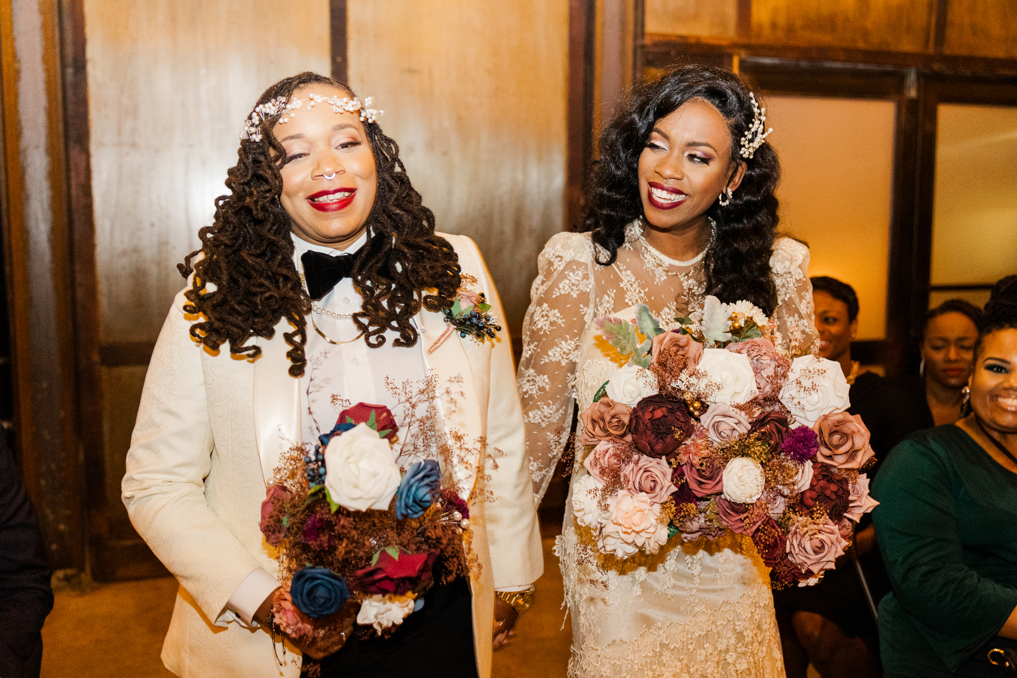Gorgeous LGBT Brooklyn Winery Wedding Photos in Fall
