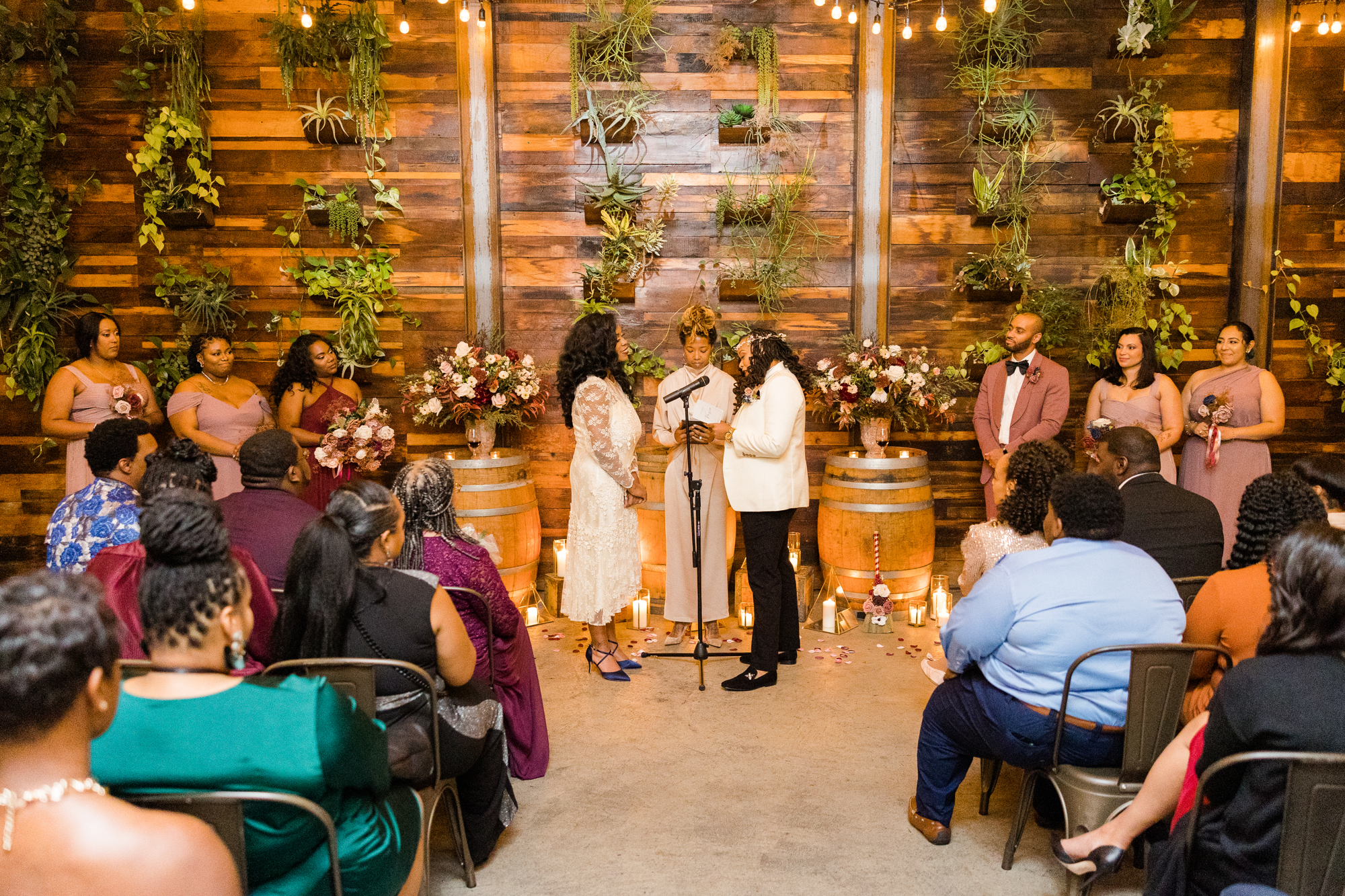 Special LGBT Brooklyn Winery Wedding Photos in Fall