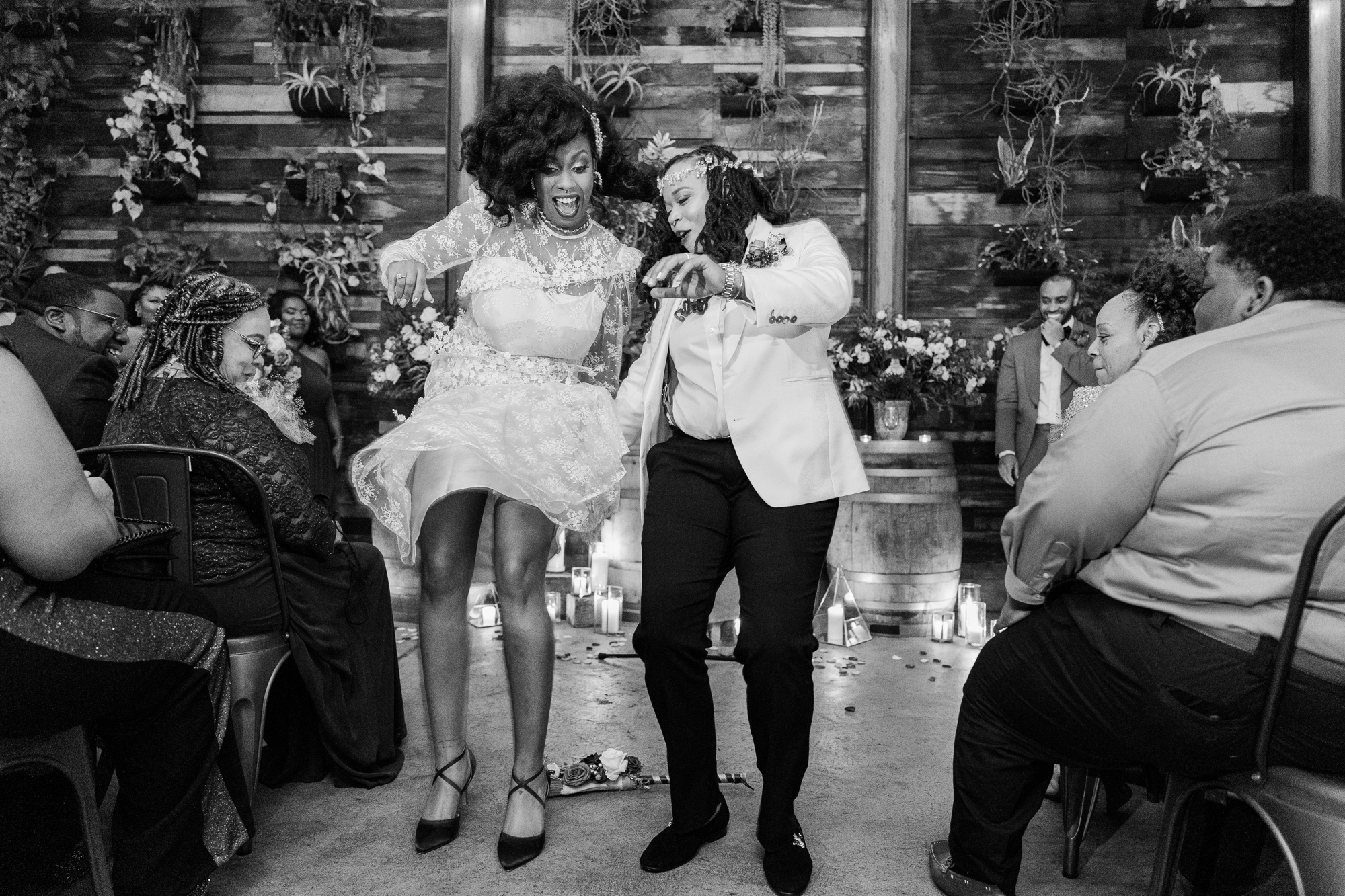 Whimsical LGBT Brooklyn Winery Wedding Photos in Fall