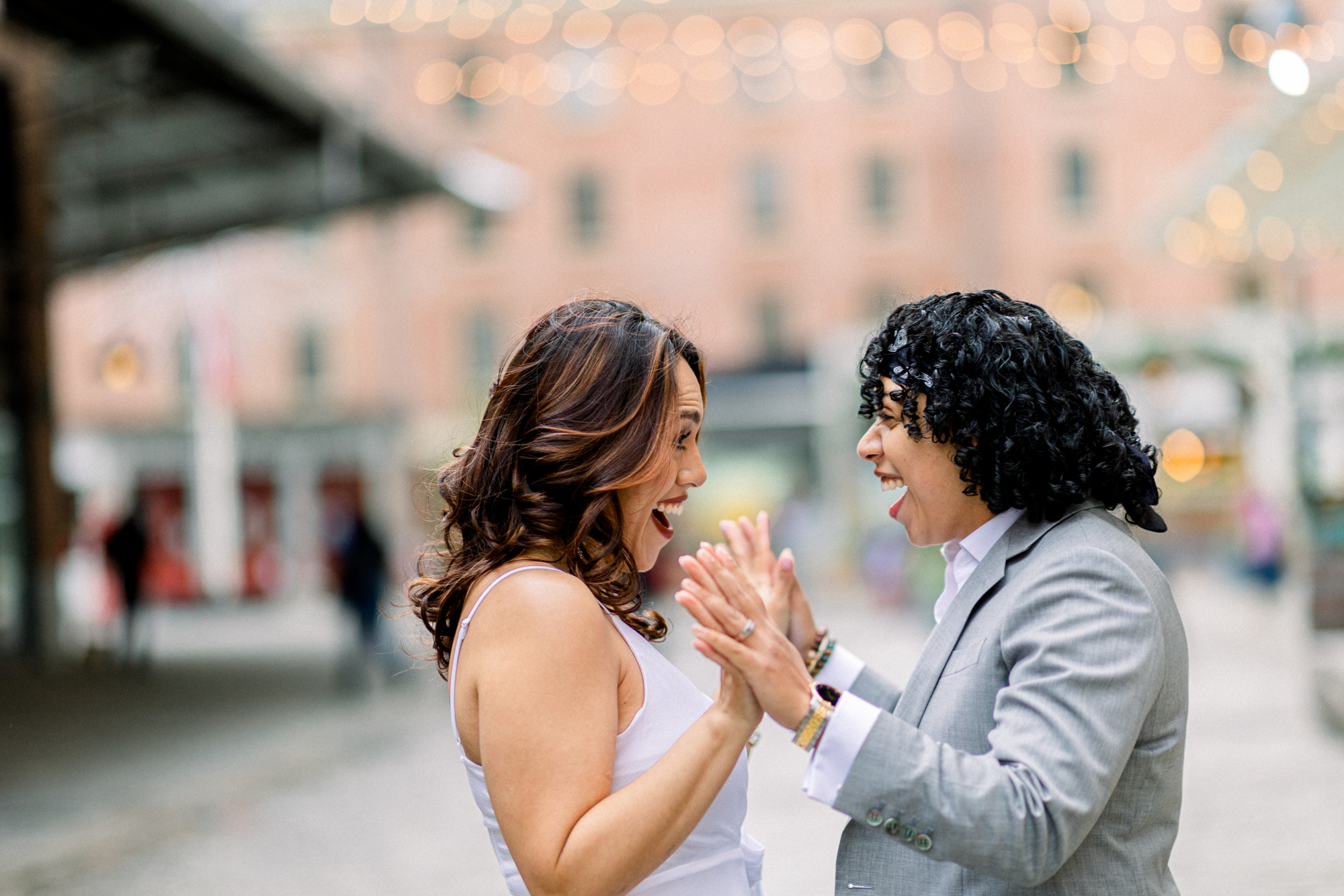 Extraordinary South Street Seaport Engagement Photography