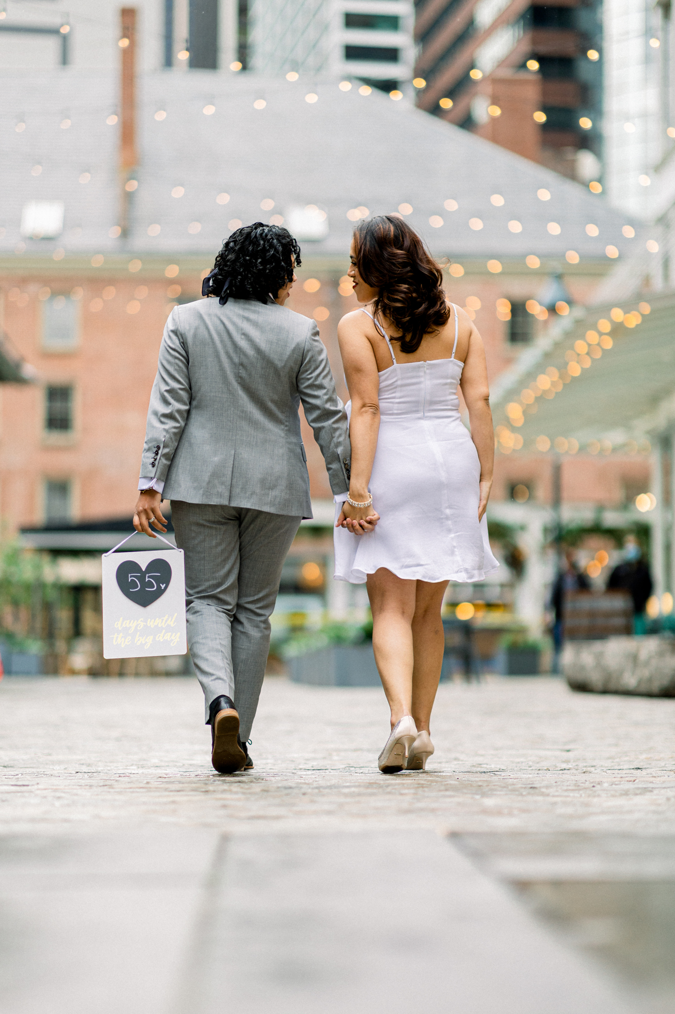 Fashionable South Street Seaport Engagement Photography