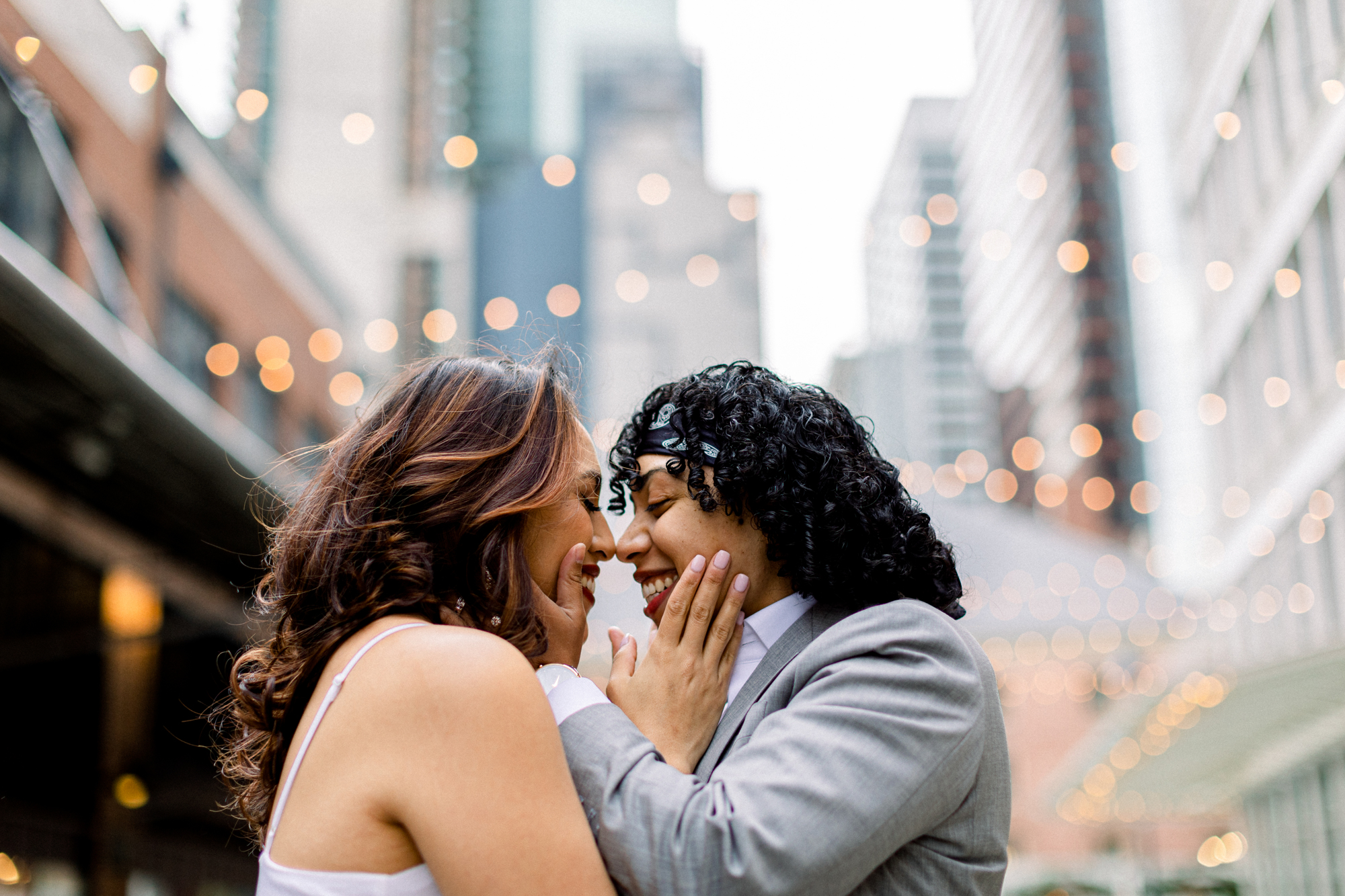 Radiant South Street Seaport Engagement Photography