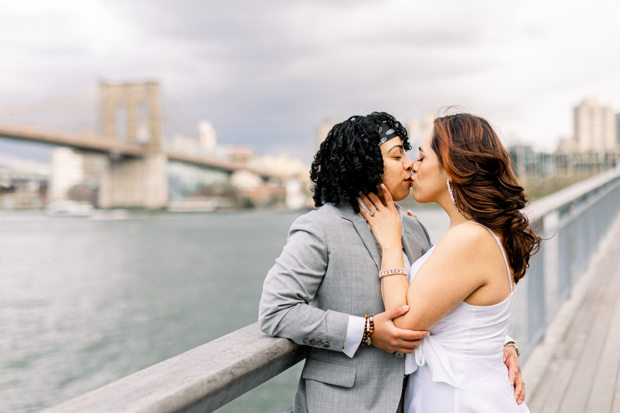 Intimate South Street Seaport Engagement Photography