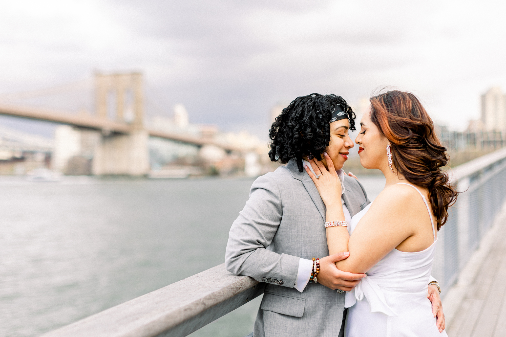 Romantic South Street Seaport Engagement Photography