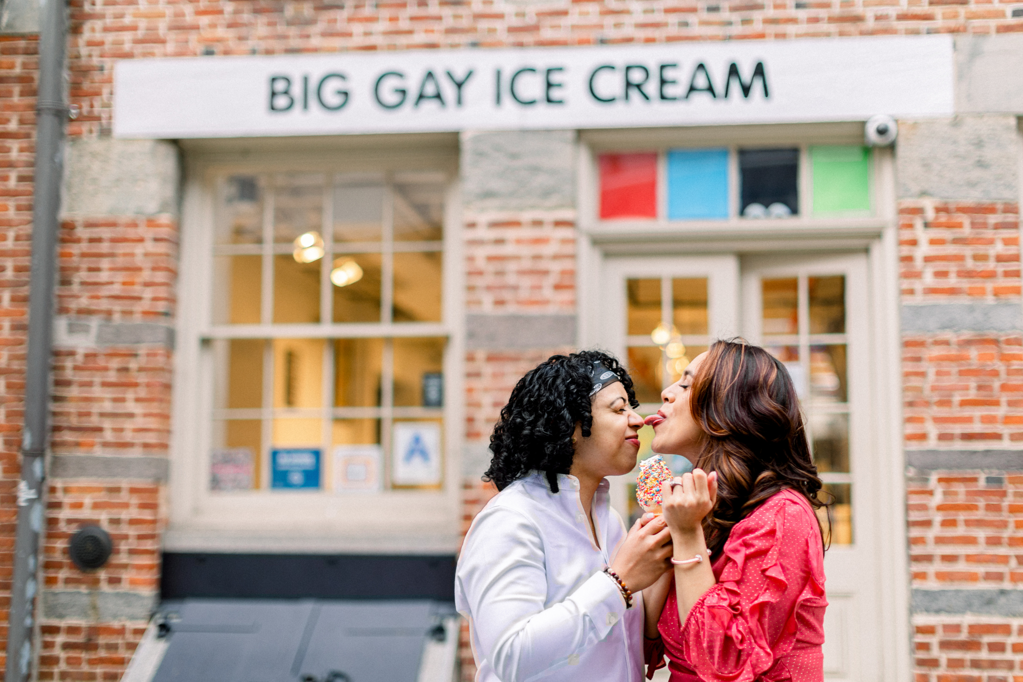 Whimsical South Street Seaport Engagement Photography