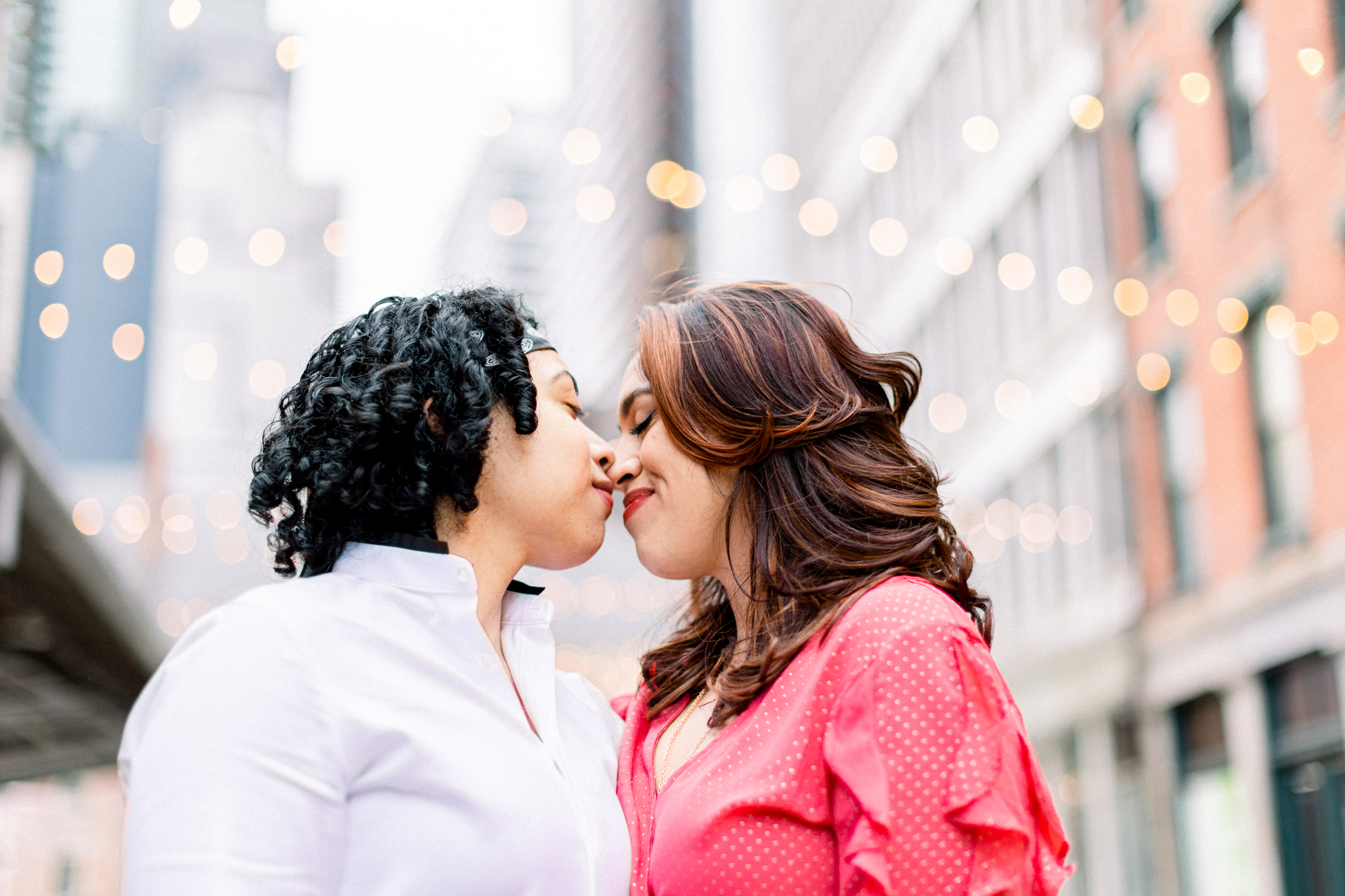 Sweet South Street Seaport Engagement Photography
