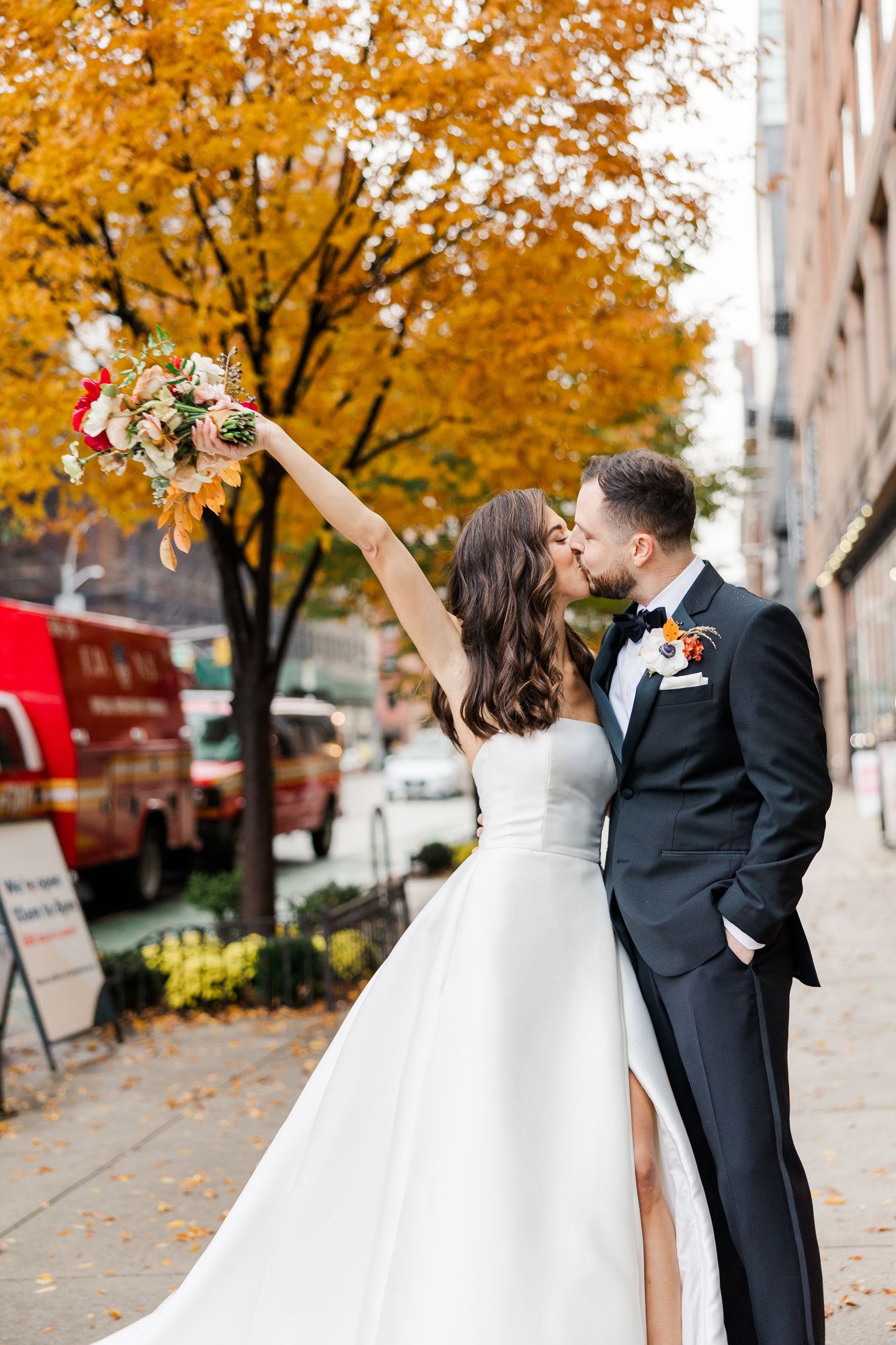 Whimsical New York Milling Room Wedding Photos on a Rainy Fall Day