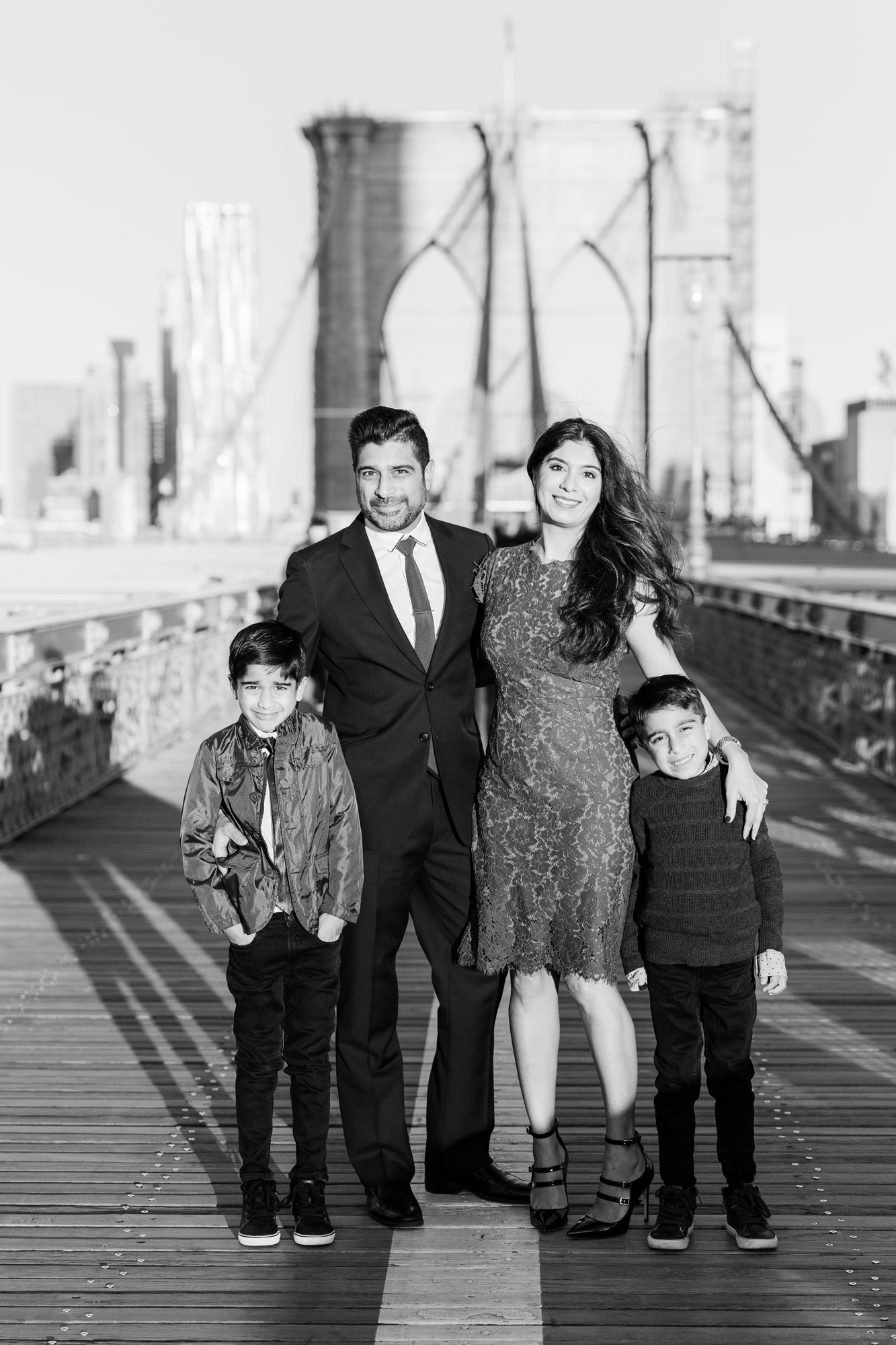 Gorgeous Family Photo Shoot on the Brooklyn Bridge