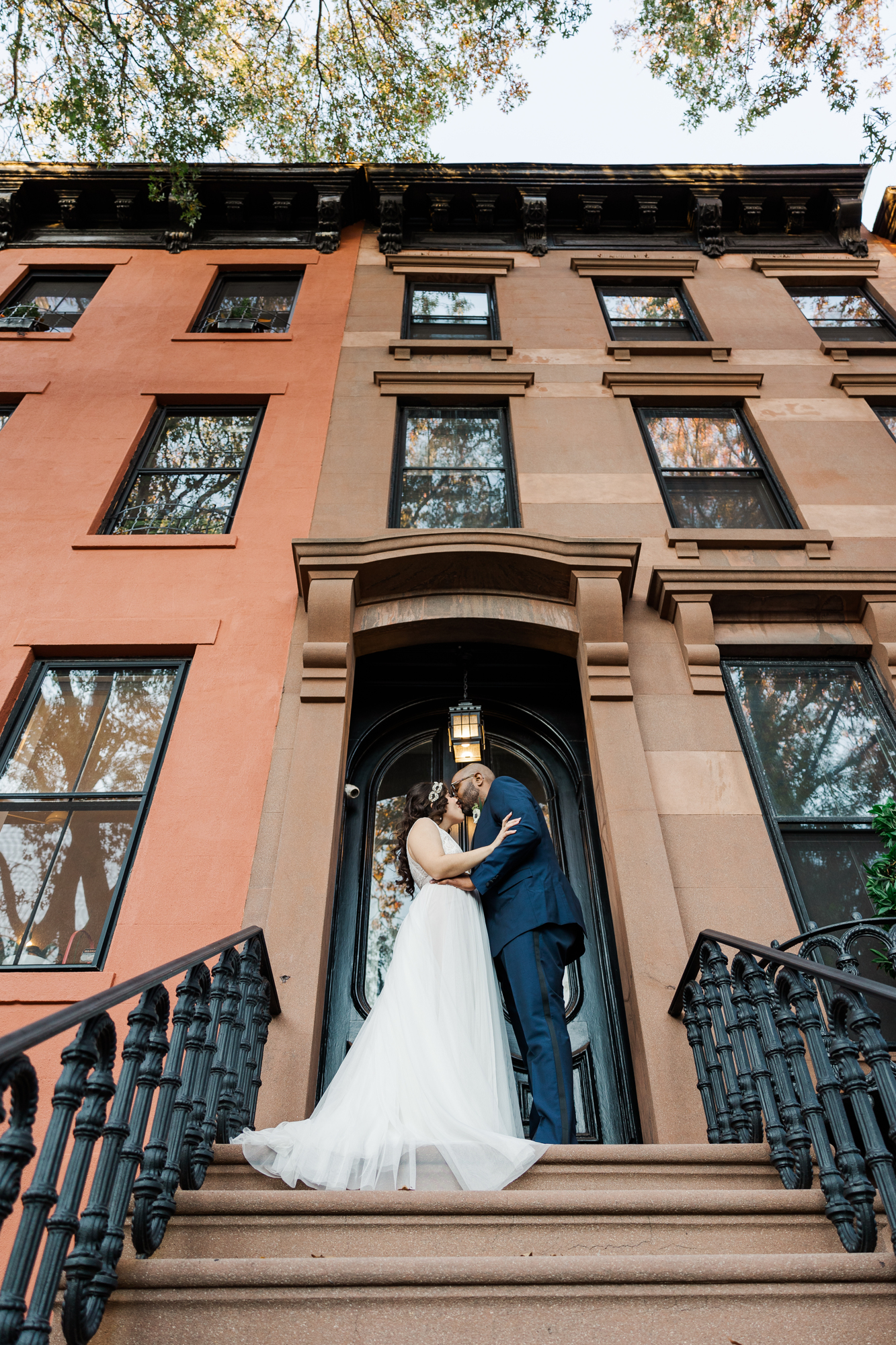 Iconic Deity Wedding Photography at Unique Event Space in Downtown Brooklyn in Autumn