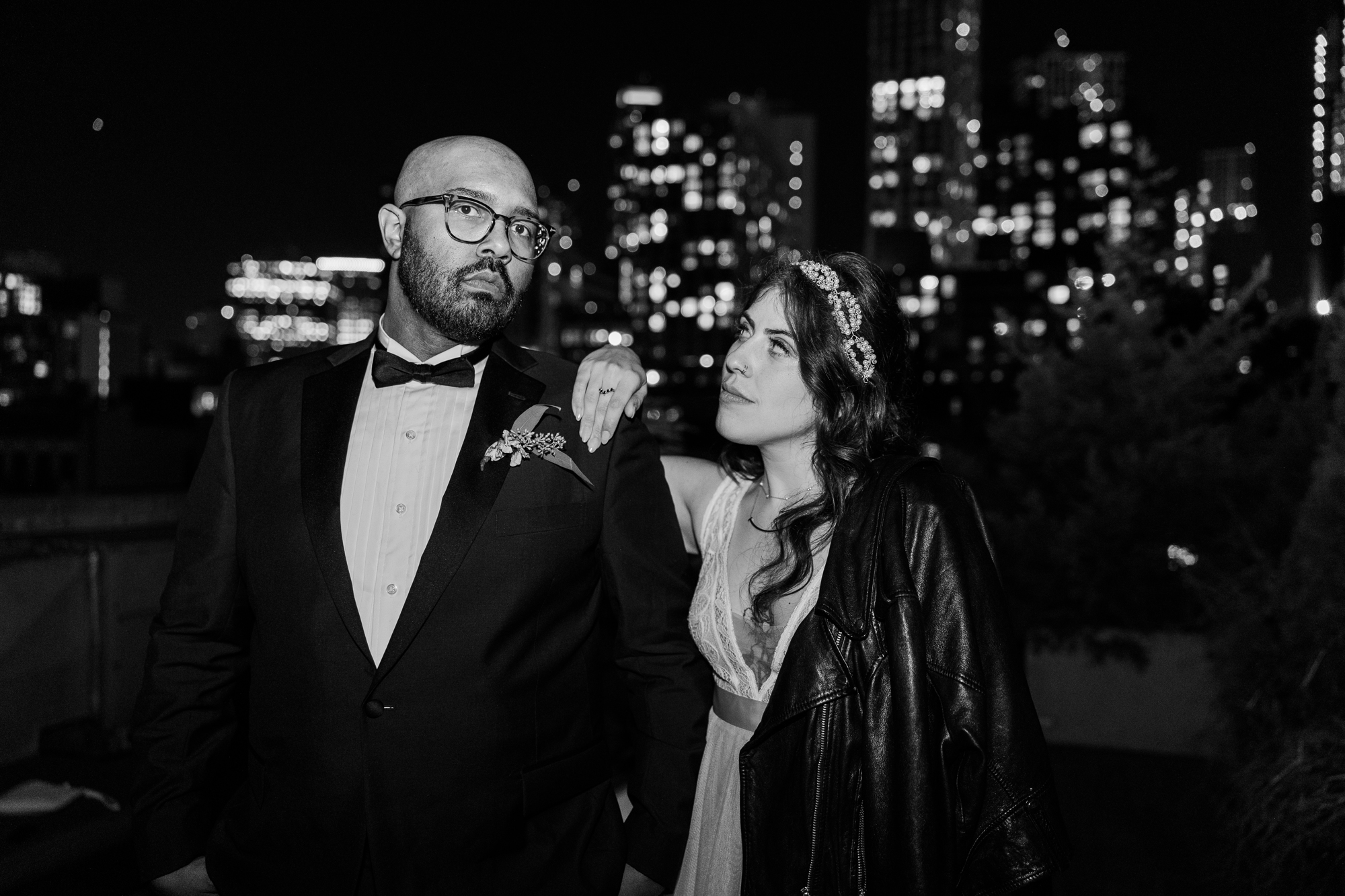 Dynamic Deity Wedding Photography at Unique Event Space in Downtown Brooklyn in Autumn