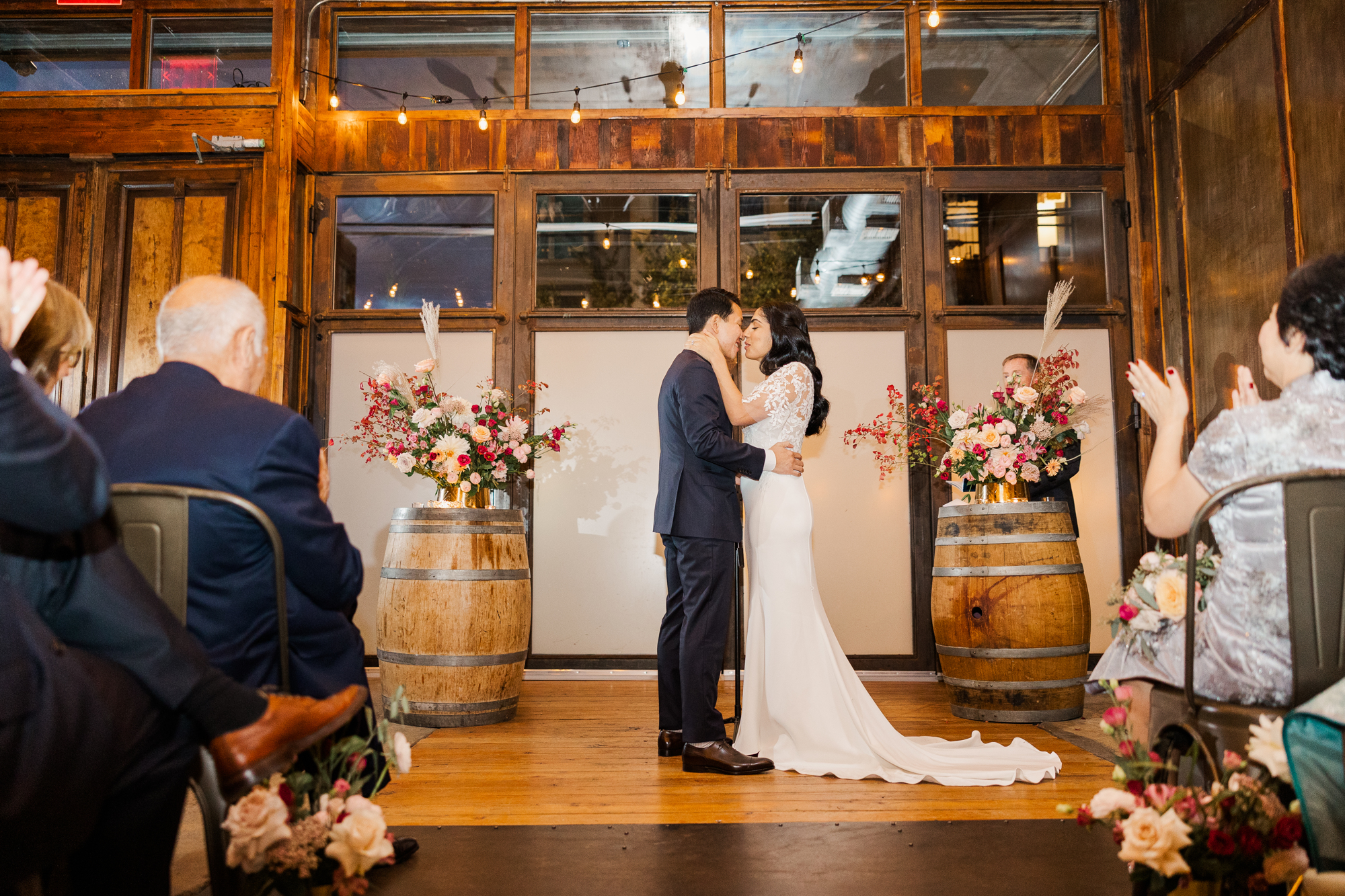 Ceremony Brooklyn Winery Wedding Photos in Autumn