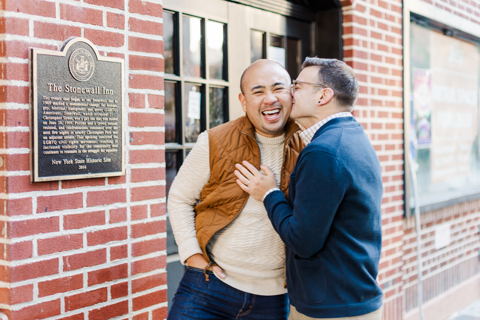 Playful West Village Engagement Photography with Stonewall