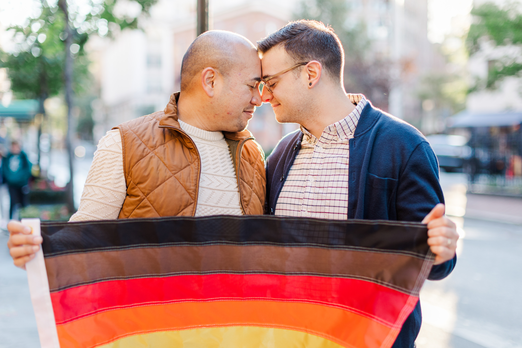 Beautiful West Village Engagement Photography with Stonewall