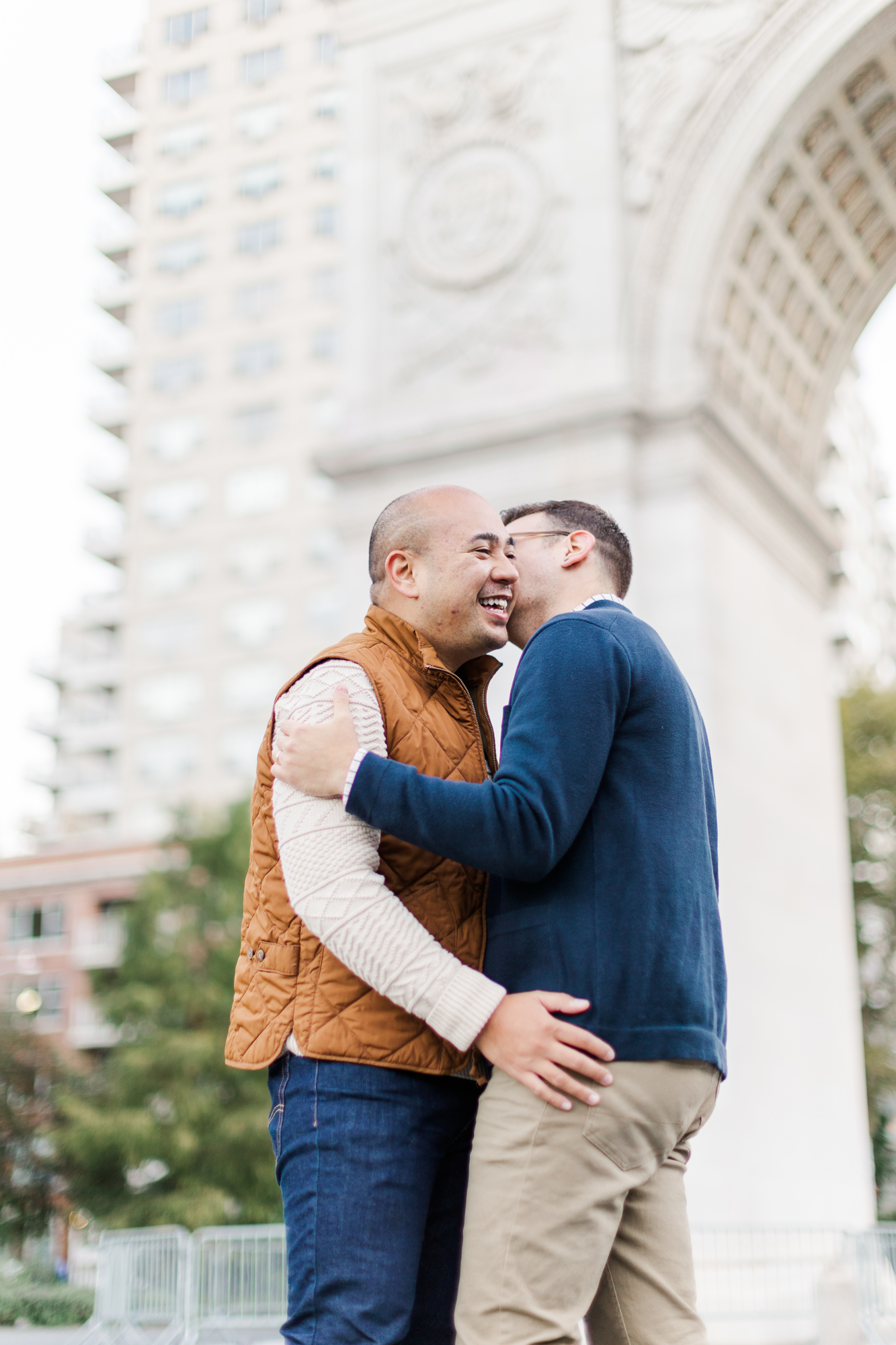Touching West Village Engagement Photography with Stonewall