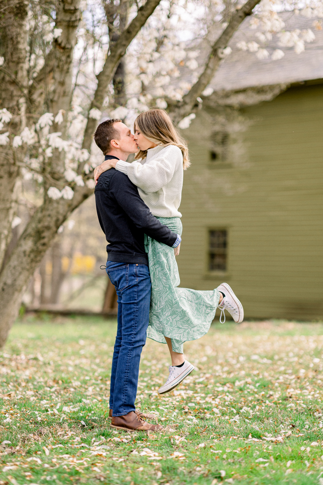 Lovely Waterloo Village Engagement Photos in Springy New Jersey