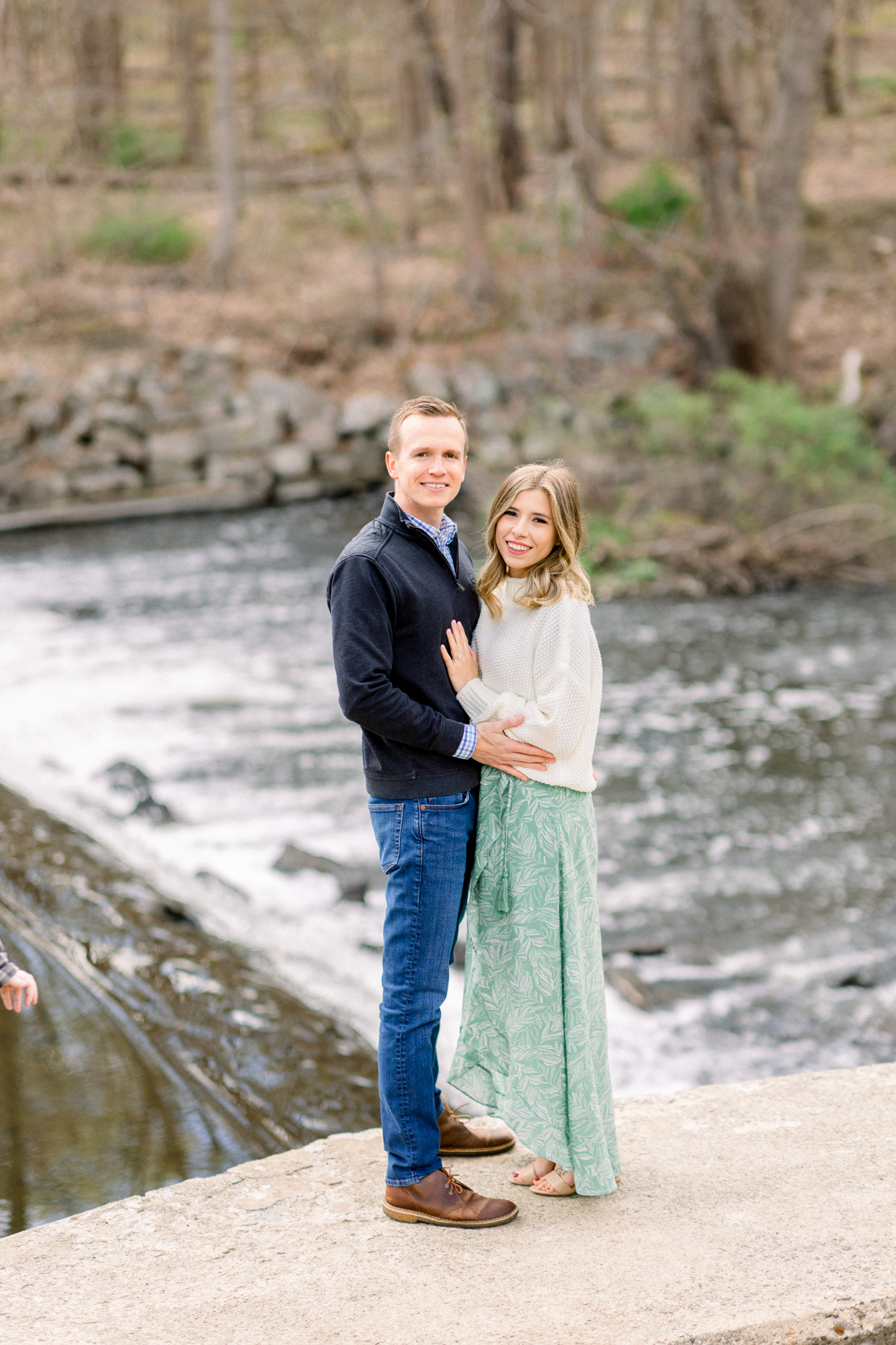 Picture-Perfect Waterloo Village Engagement Photos in Springy New Jersey
