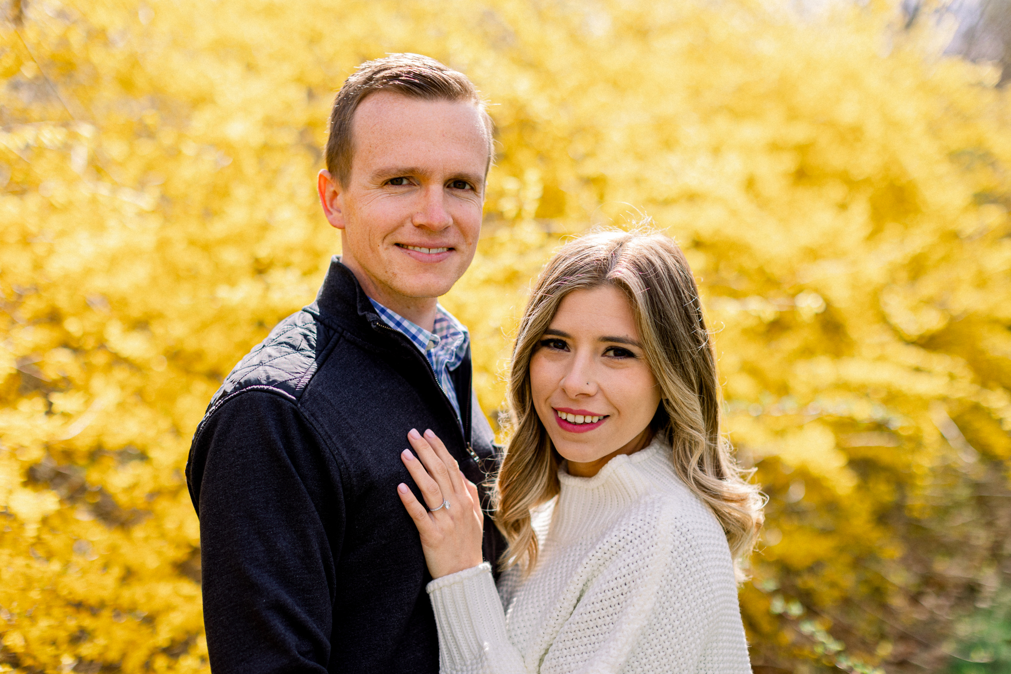 Vibrant Waterloo Village Engagement Photos in Springy New Jersey