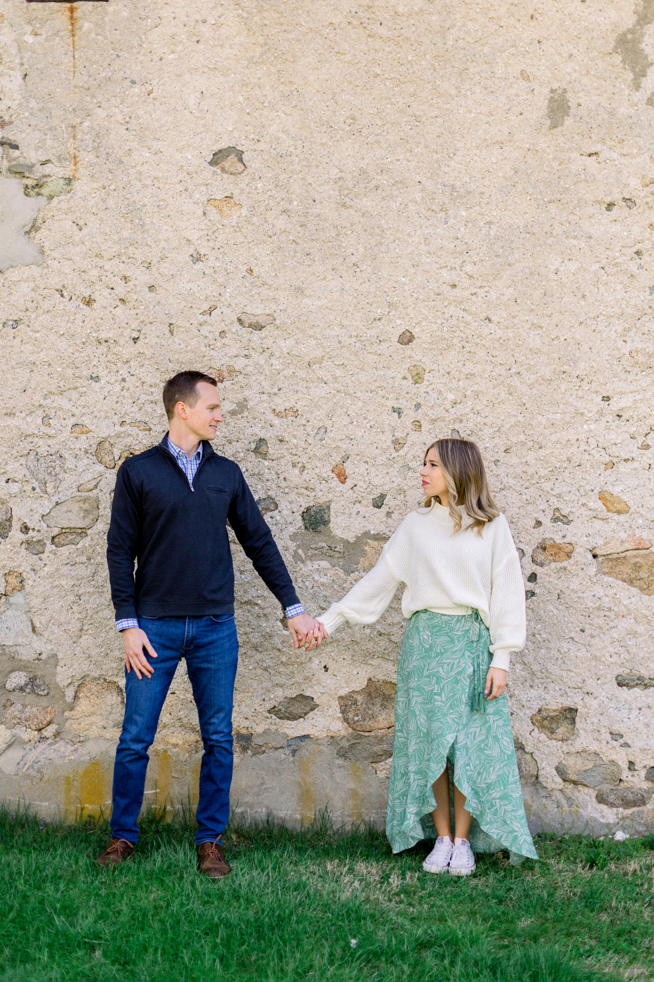 Charming Waterloo Village Engagement Photos in Springy New Jersey