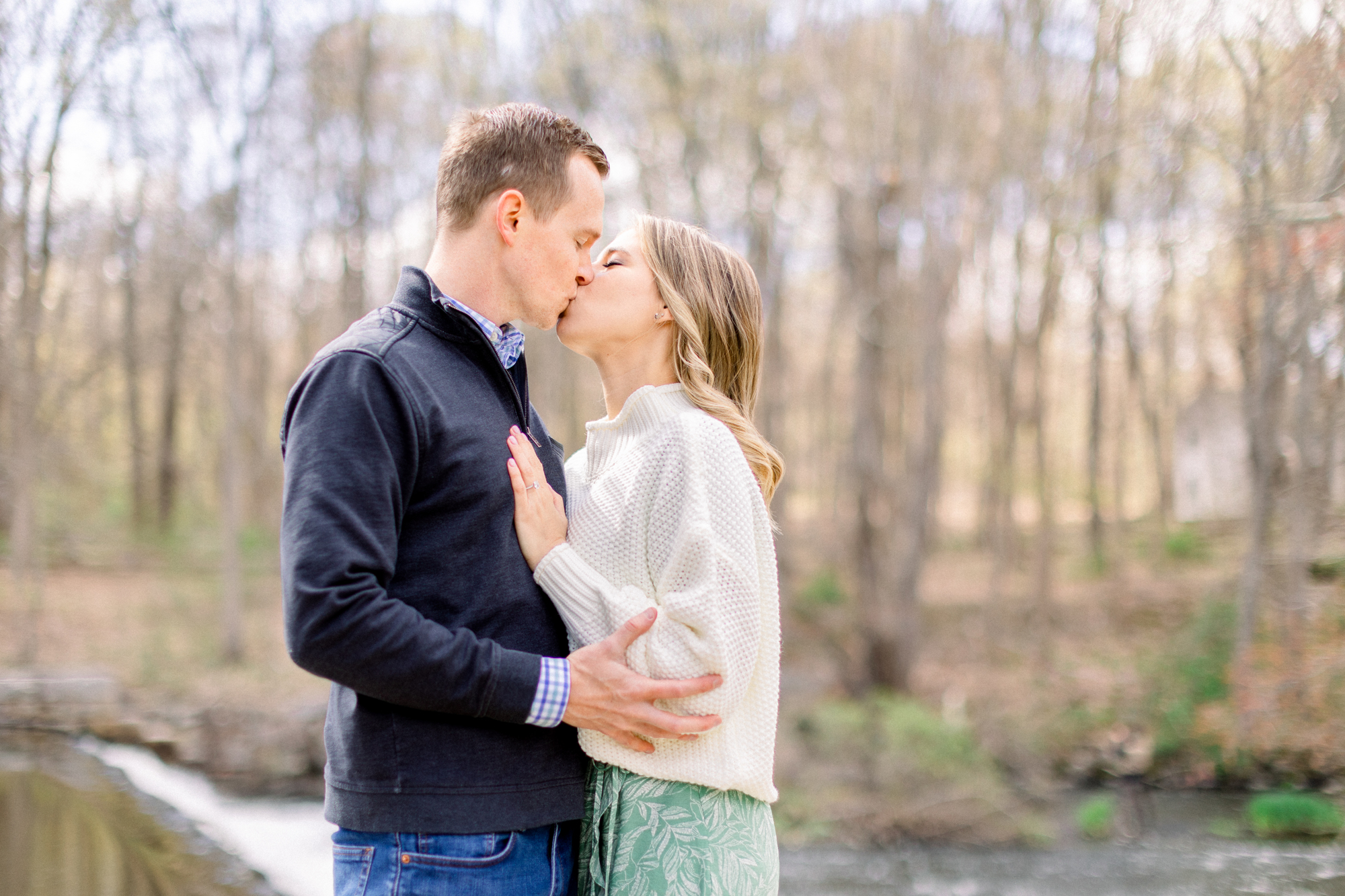 Gorgeous Waterloo Village Engagement Photos in Springy New Jersey