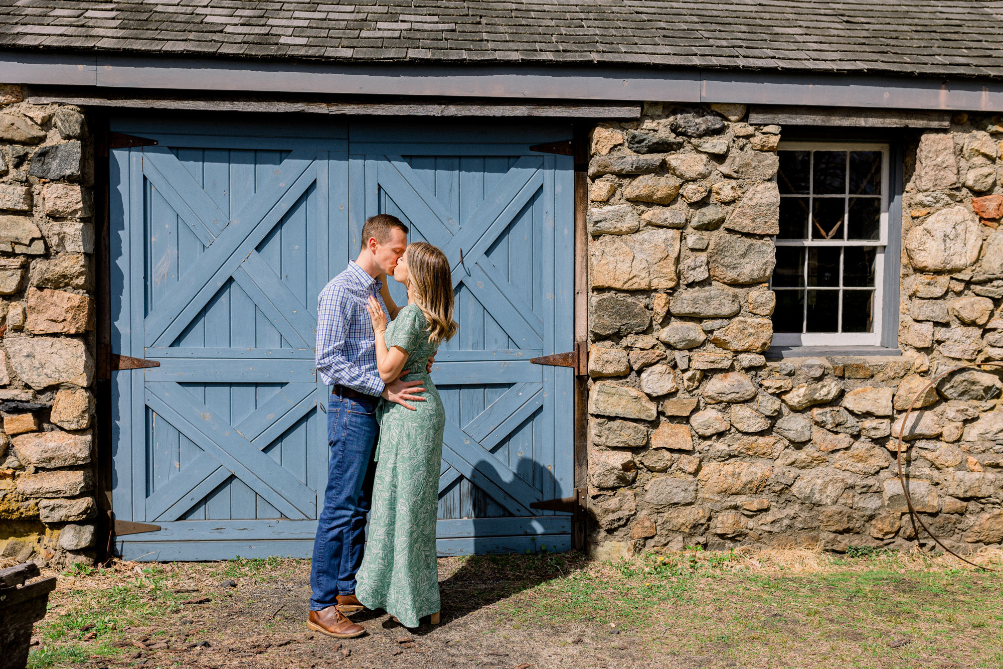 Memorable Waterloo Village Engagement Photos in Springy New Jersey