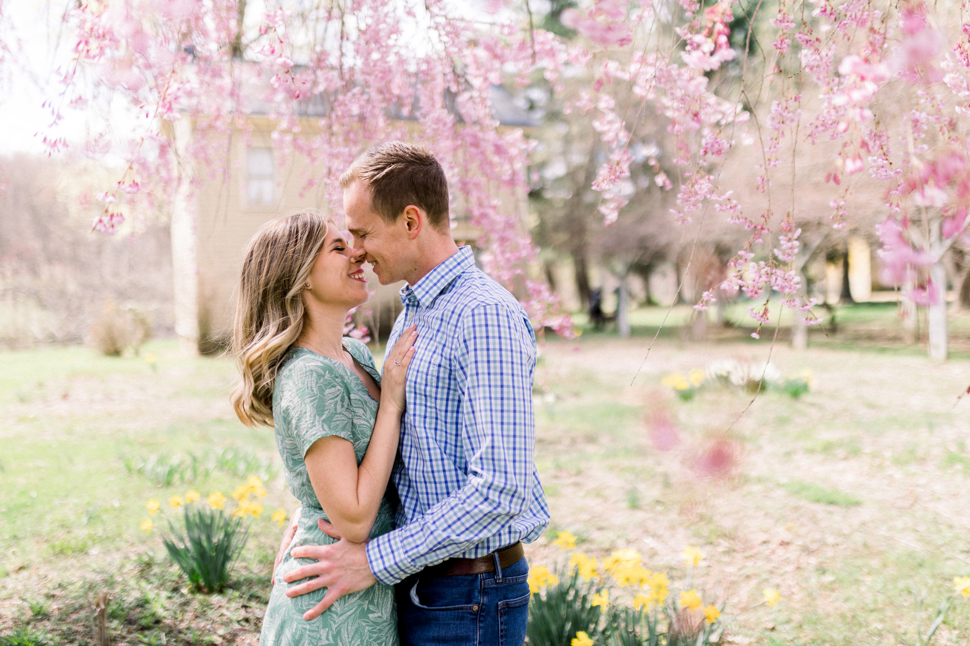 Romantic Waterloo Village Engagement Photos in Springy New Jersey