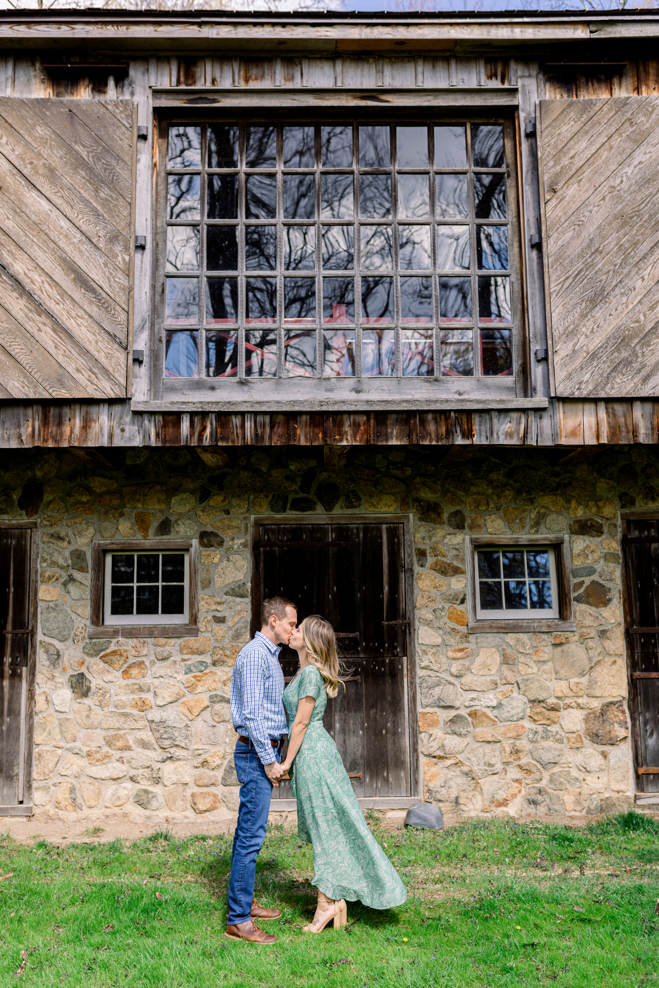 Rustic Waterloo Village Engagement Photos in Springy New Jersey