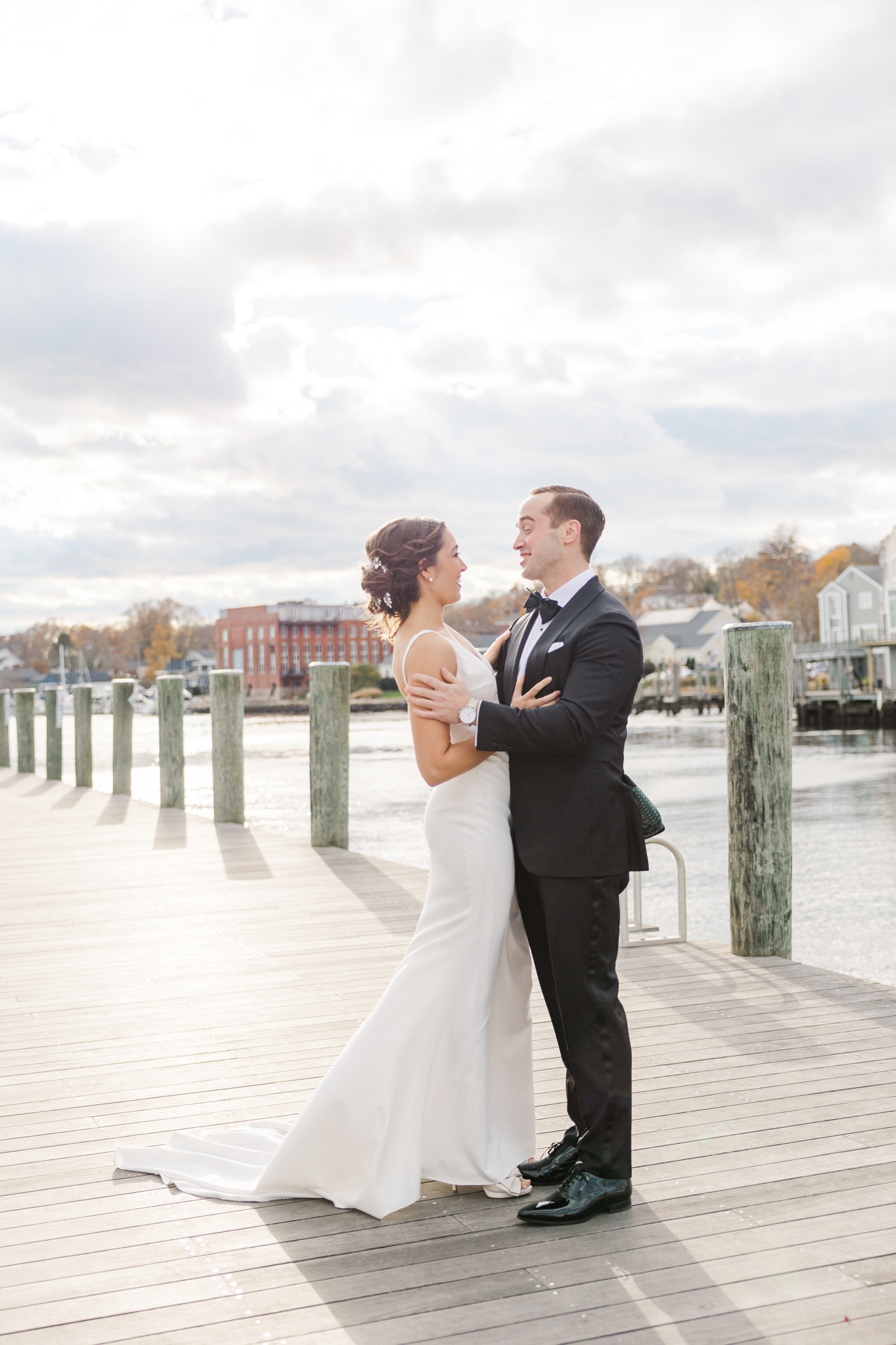 Cinematic Oceanside Mystic Wedding Photography at Branford House 