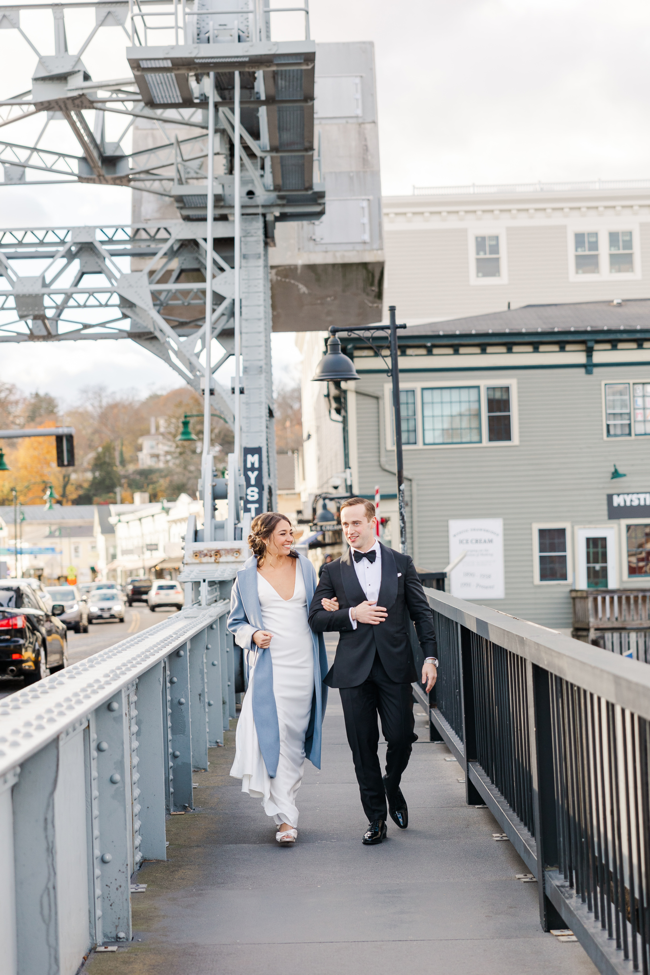 Candid Oceanside Mystic Wedding Photography at Branford House 