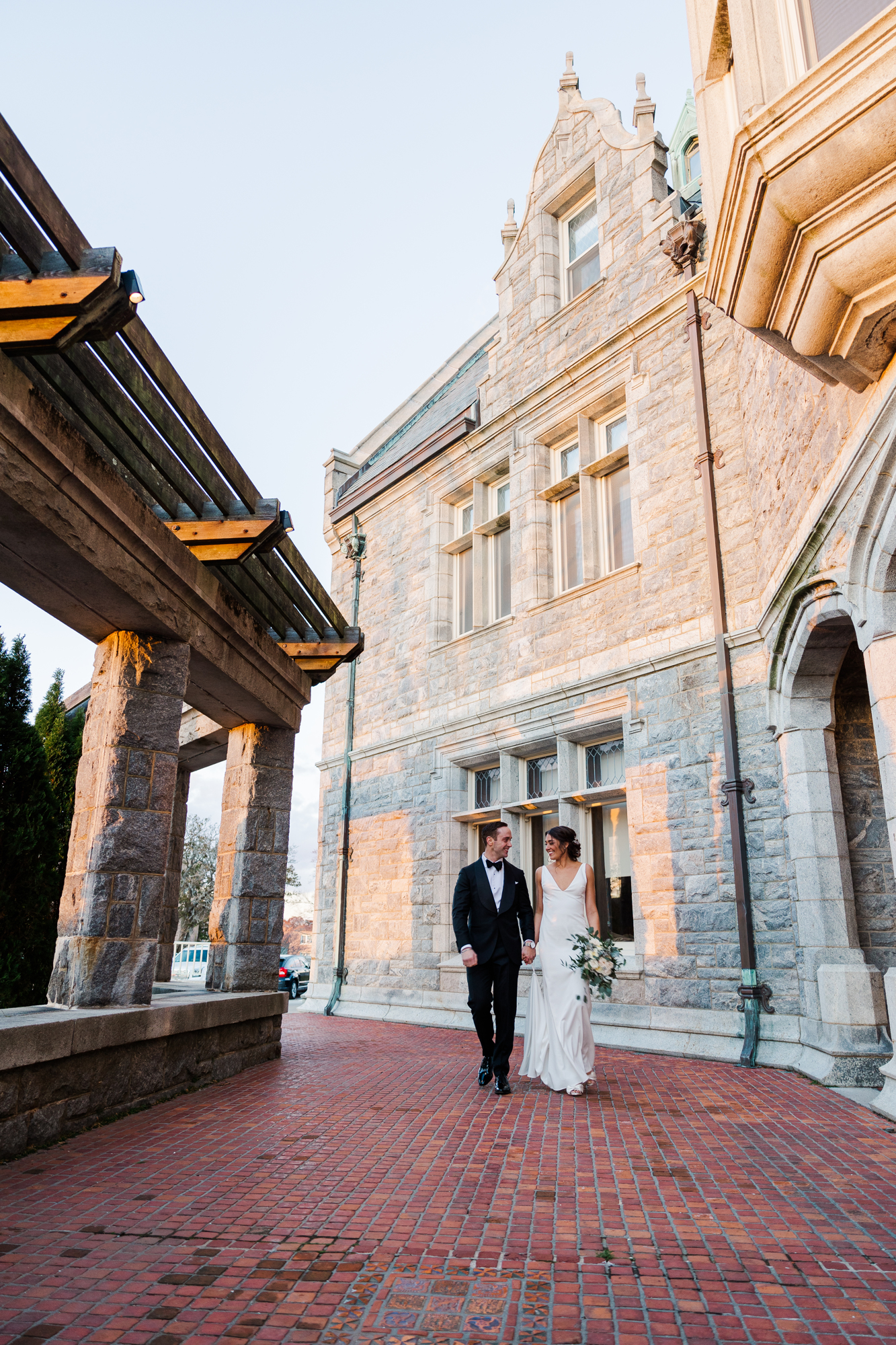 Picturesque Oceanside Mystic Wedding Photography at Branford House 