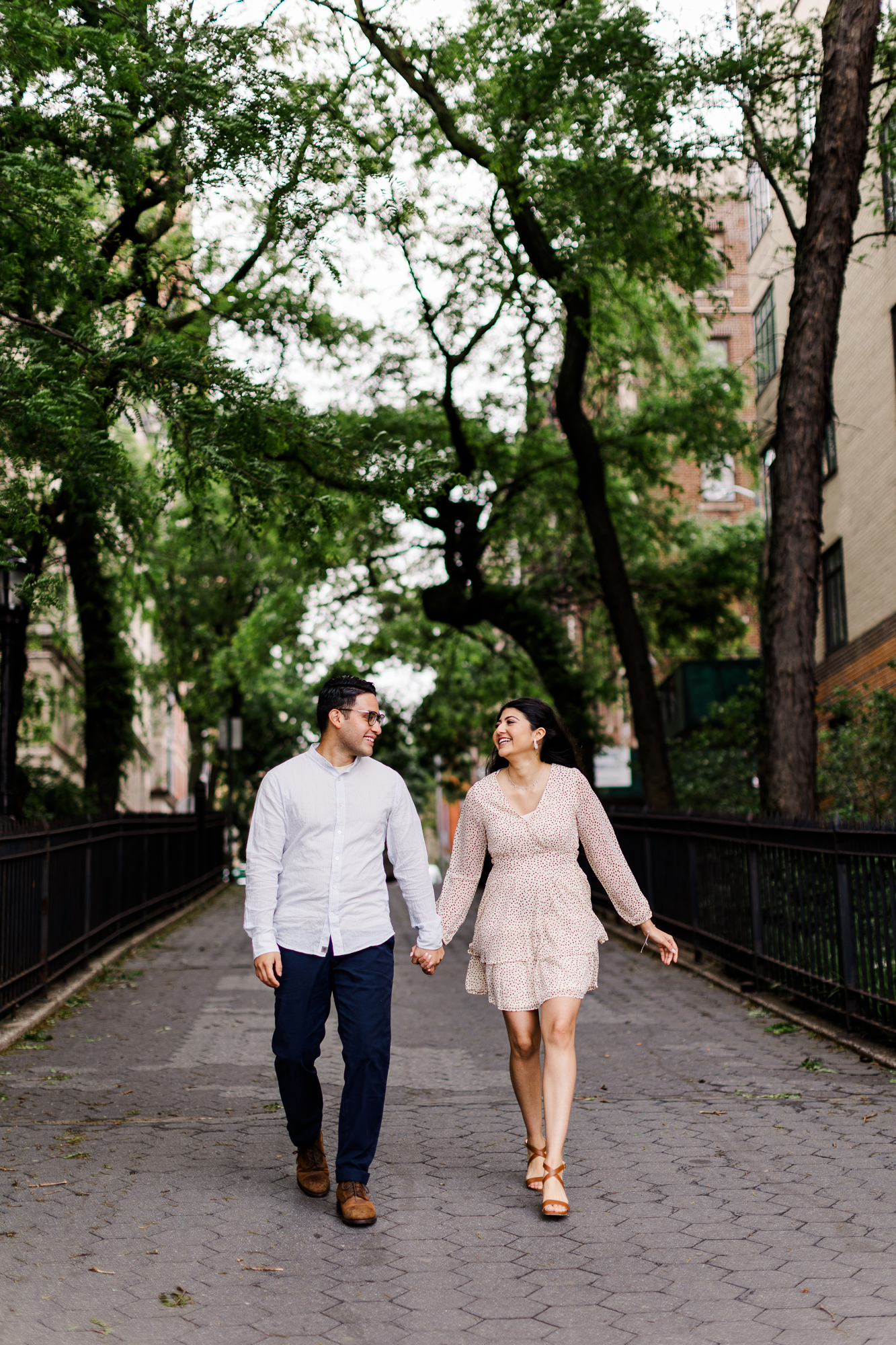 Joyful Brooklyn Heights Promenade Engagement Photography