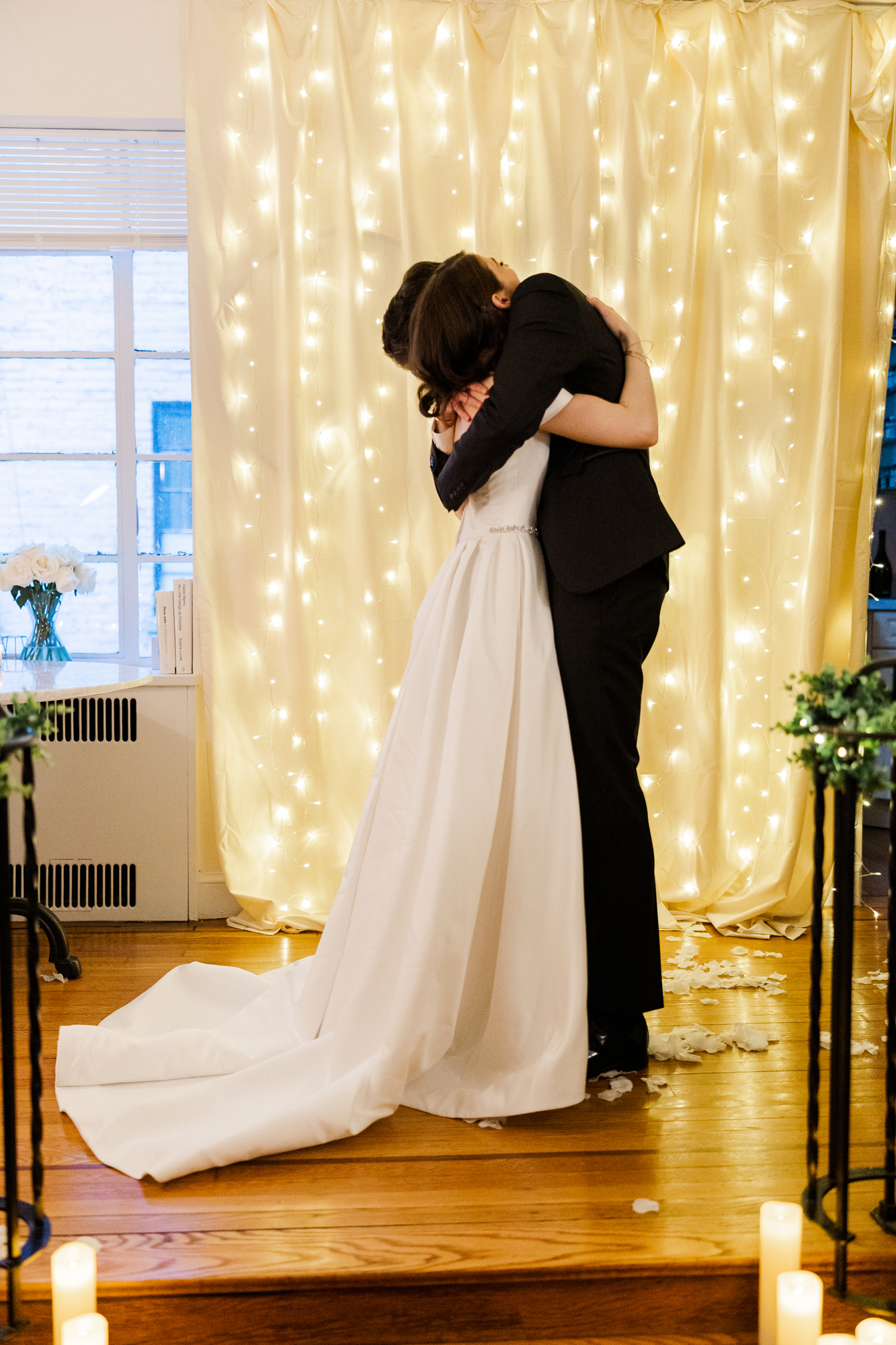 Magical Living Room Elopement Photos in NYC