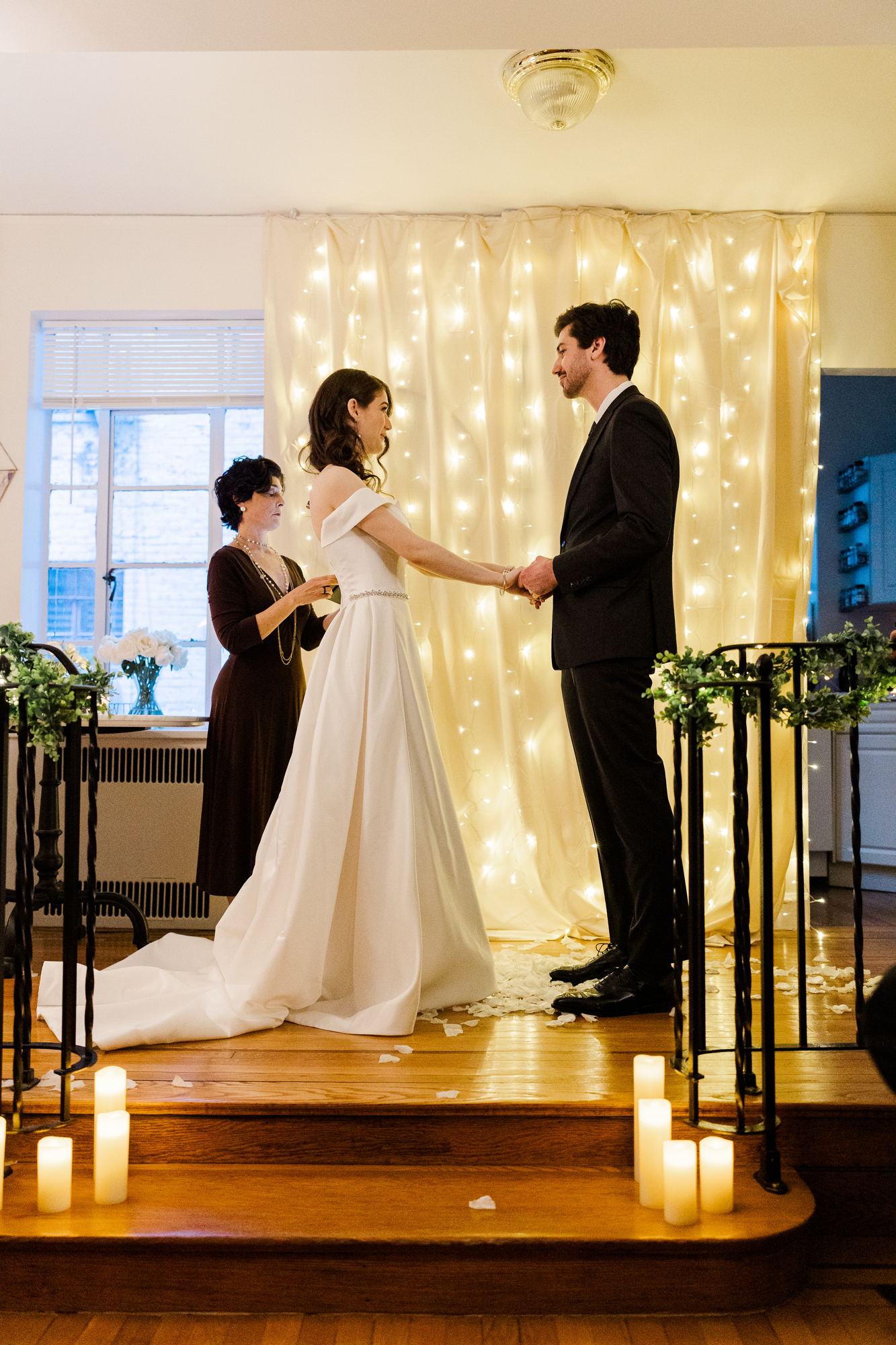 Lovely Living Room Elopement Photos in NYC