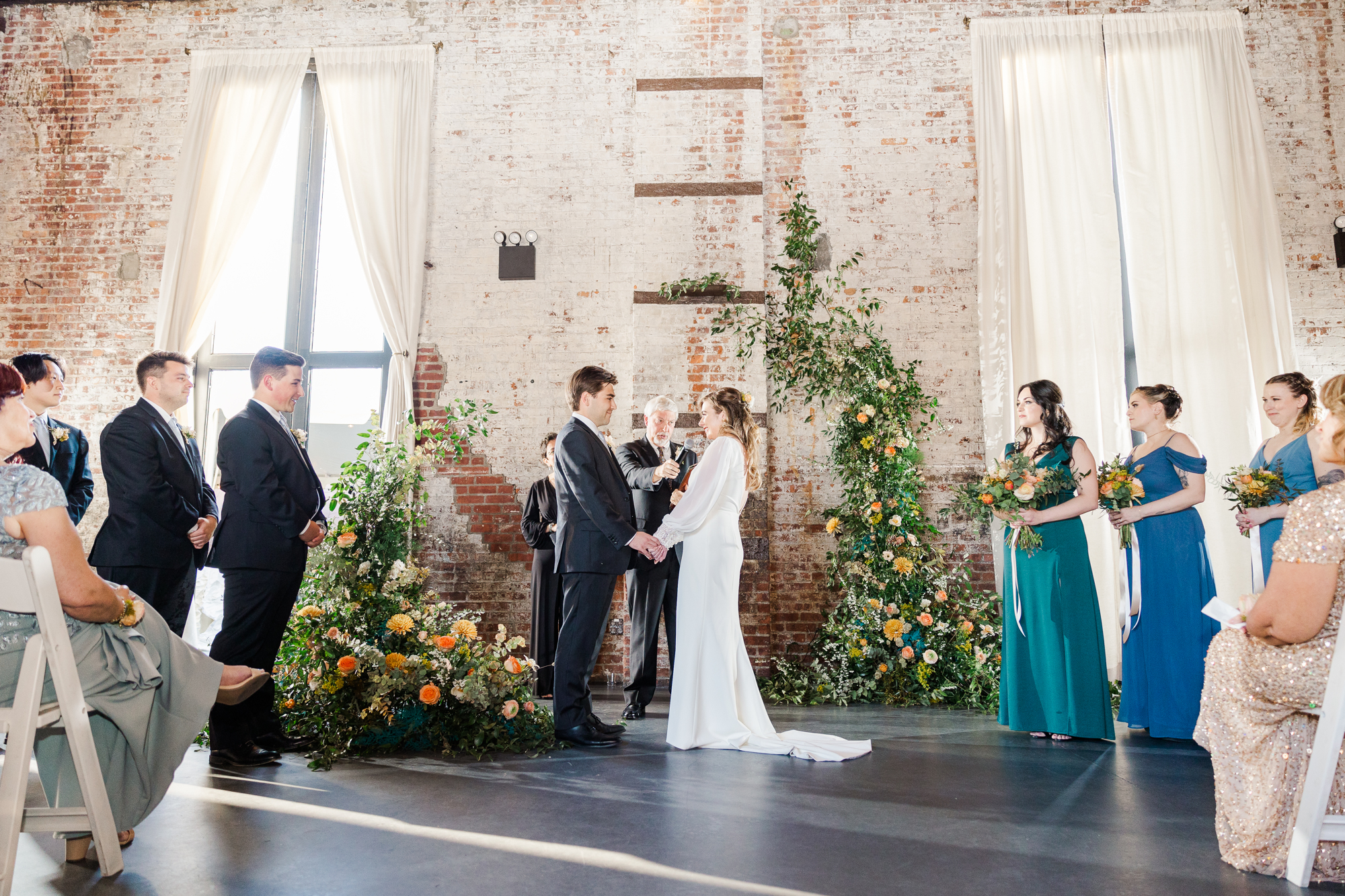 Radiant Green Building Wedding in NYC