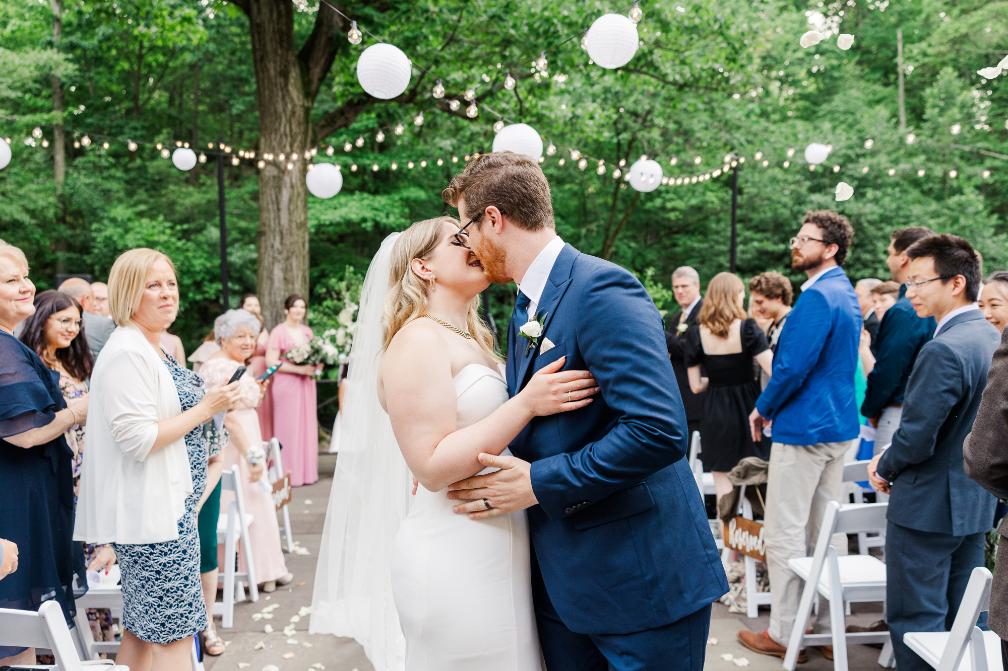 Striking Summer Wedding at New York Botanical Gardens