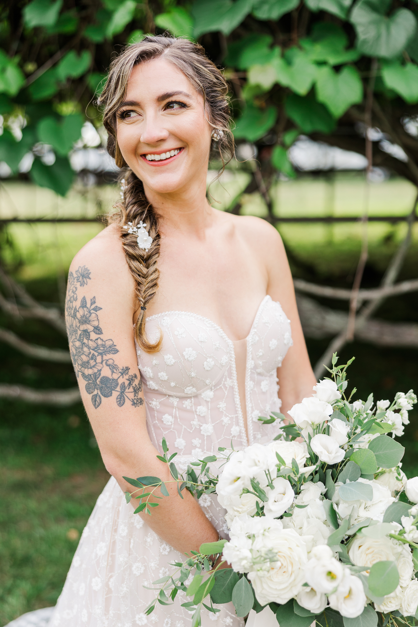Whimsical Flowerfield Wedding Portraits on Long Island