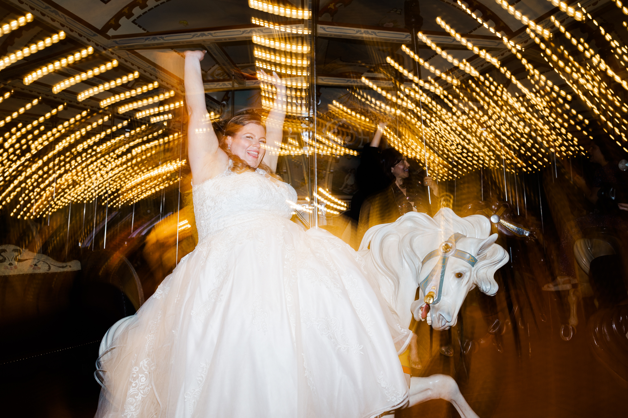 Intimate Jane's Carousel Wedding in New York