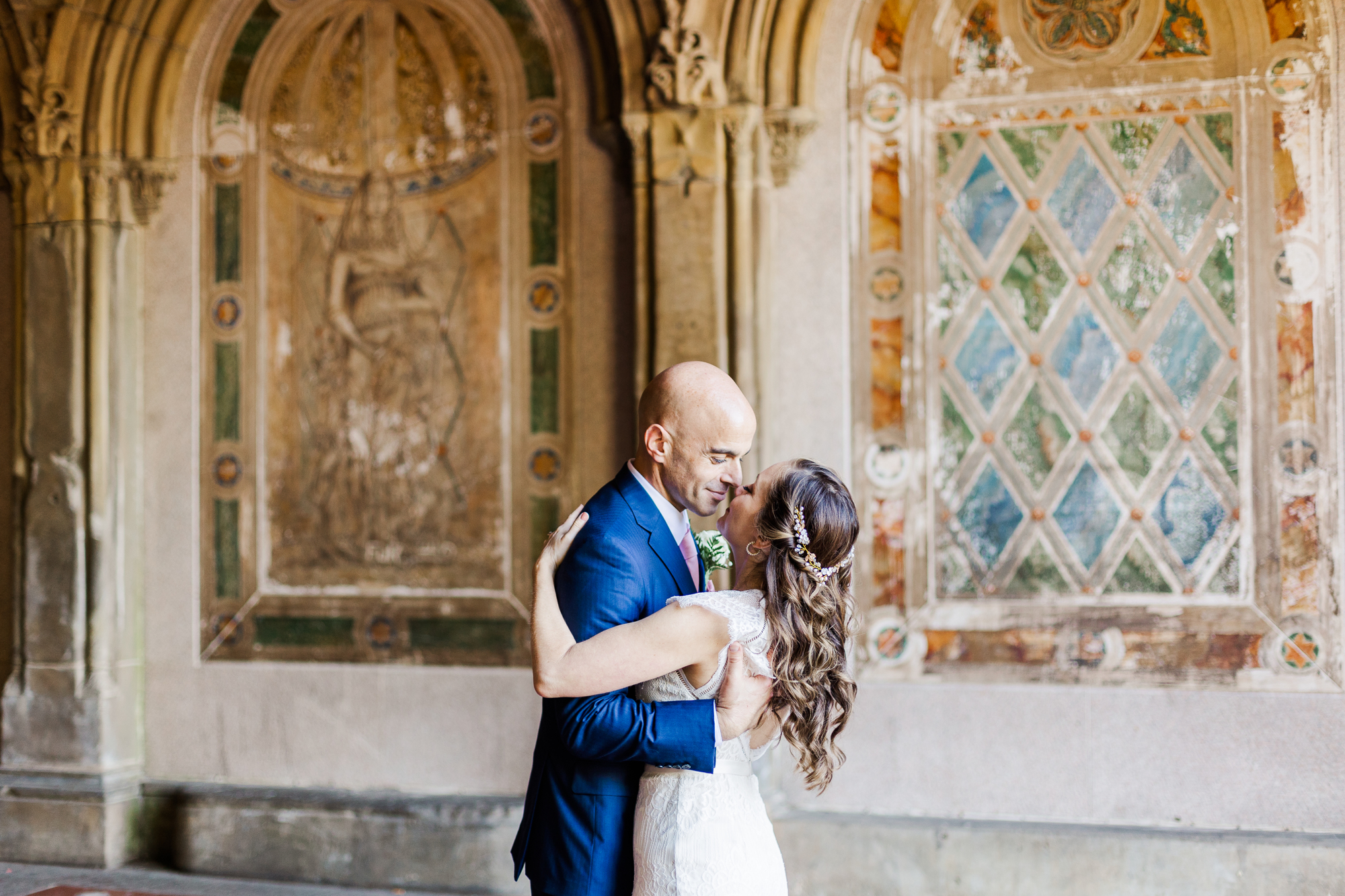 Cheerful Ladies Pavilion Elopement in NYC