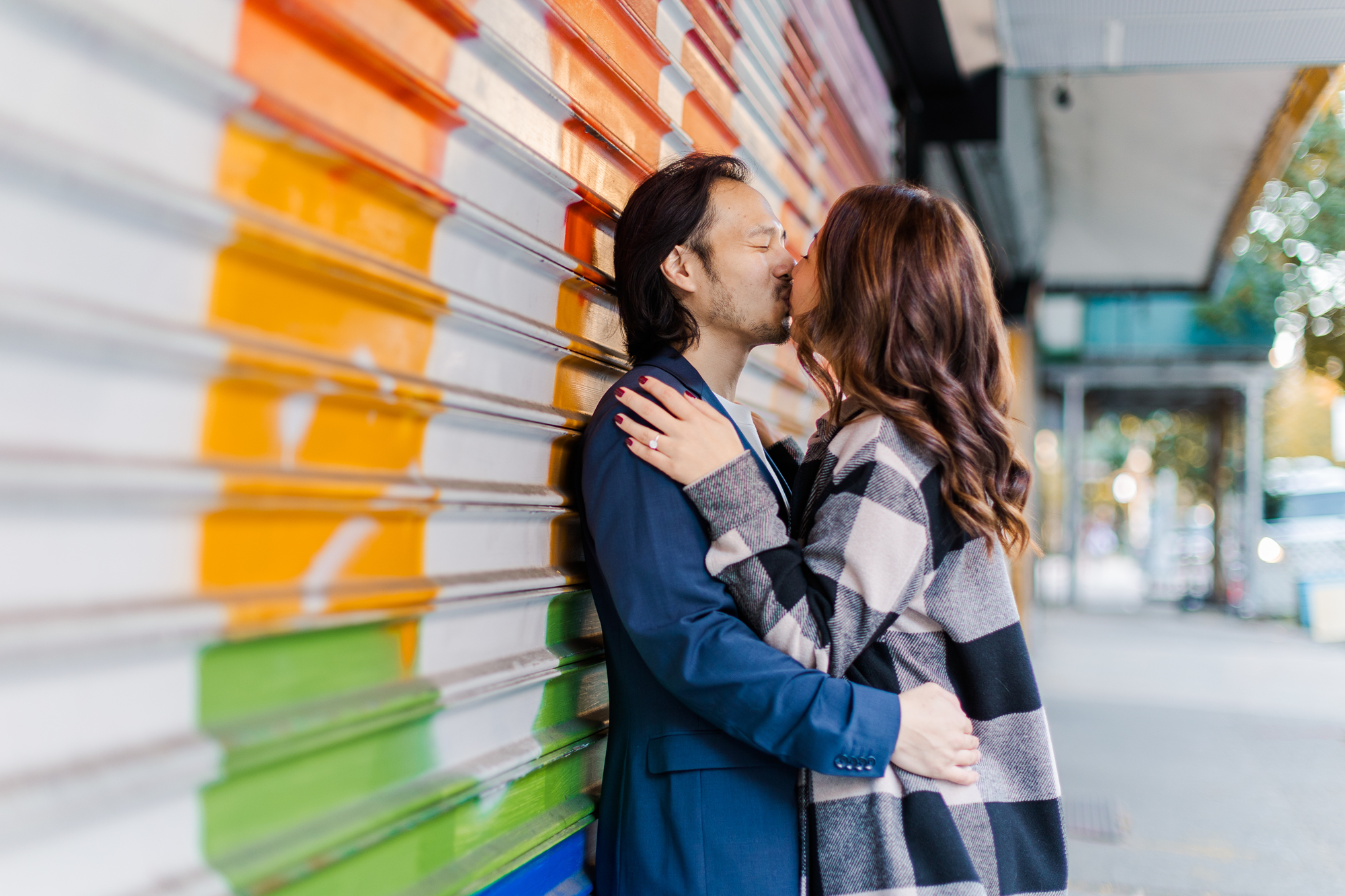 Cheerful Lower East Side Engagement Session