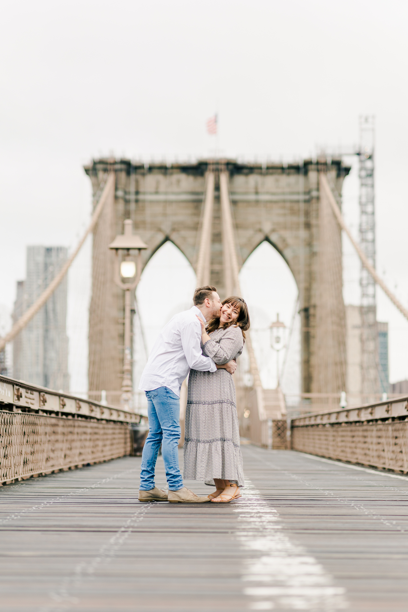 Breath-Taking New York Engagement Photos on the Brooklyn Bridge