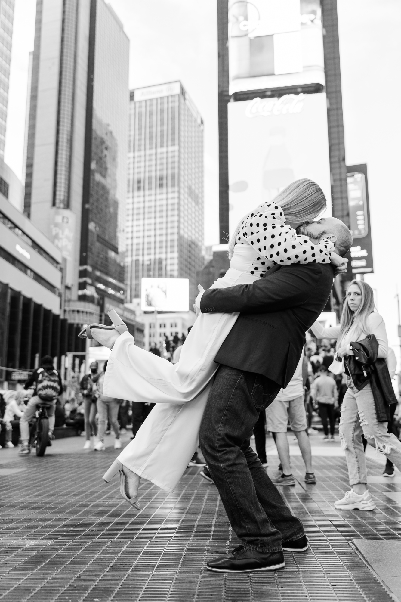 Bright Times Square Engagement Session