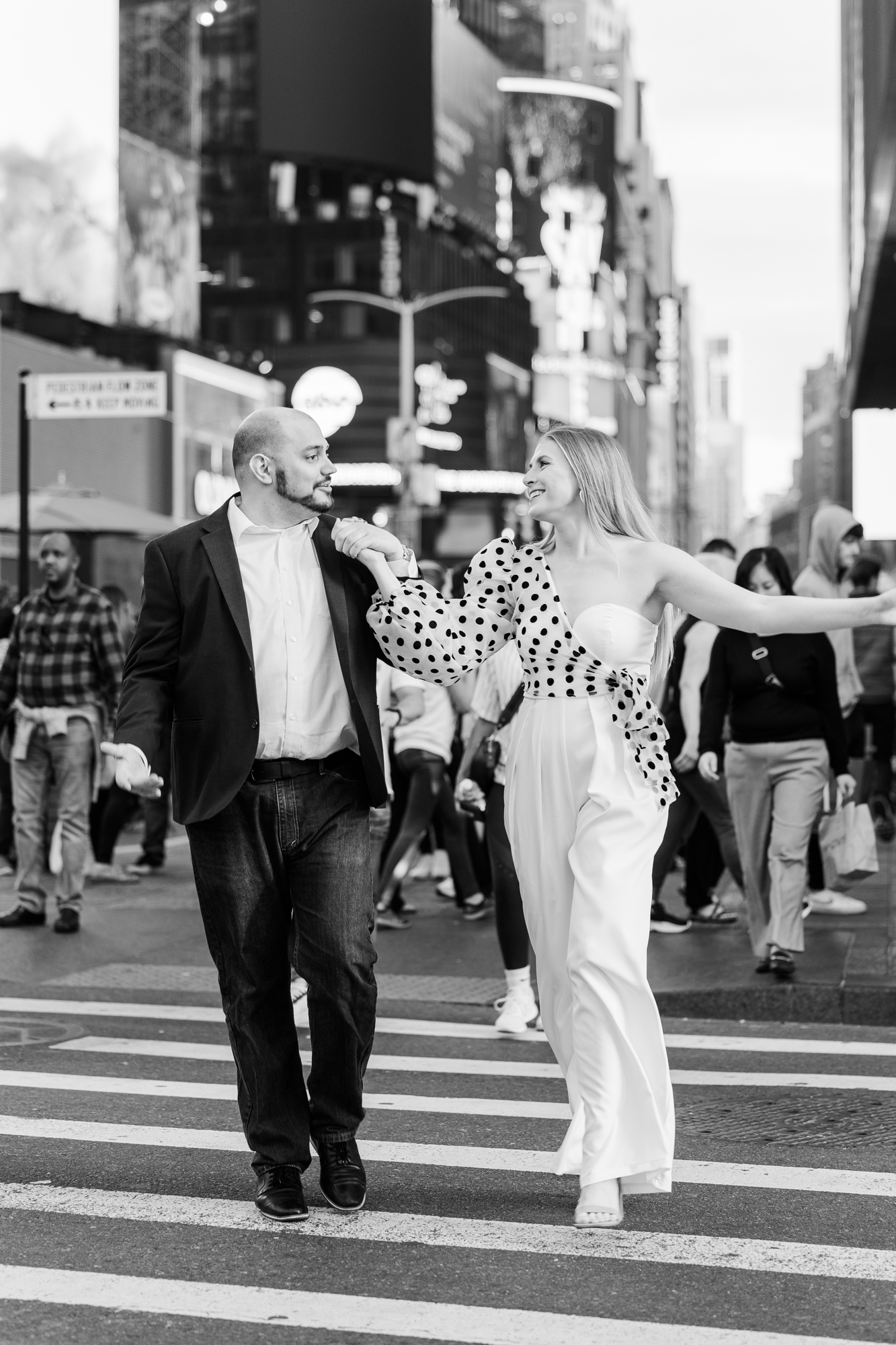 Charming Times Square Engagement Session